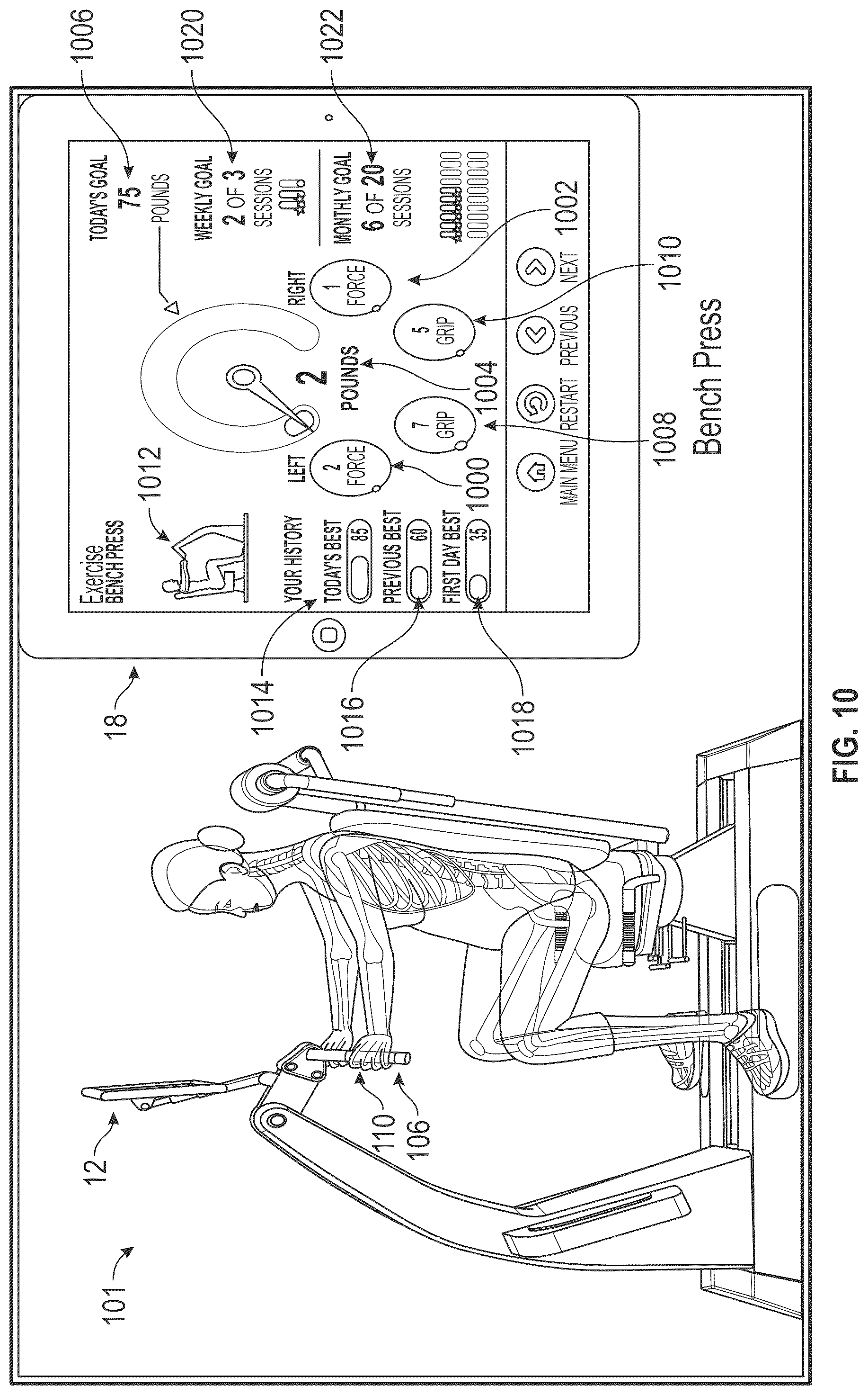 Patent US12592308 Figure 10 – System and method for an artificial intelligence engine that uses a multi-disciplinary data source to determine comorbidity information pertaining to users and to generate exercise plans for desired user goals