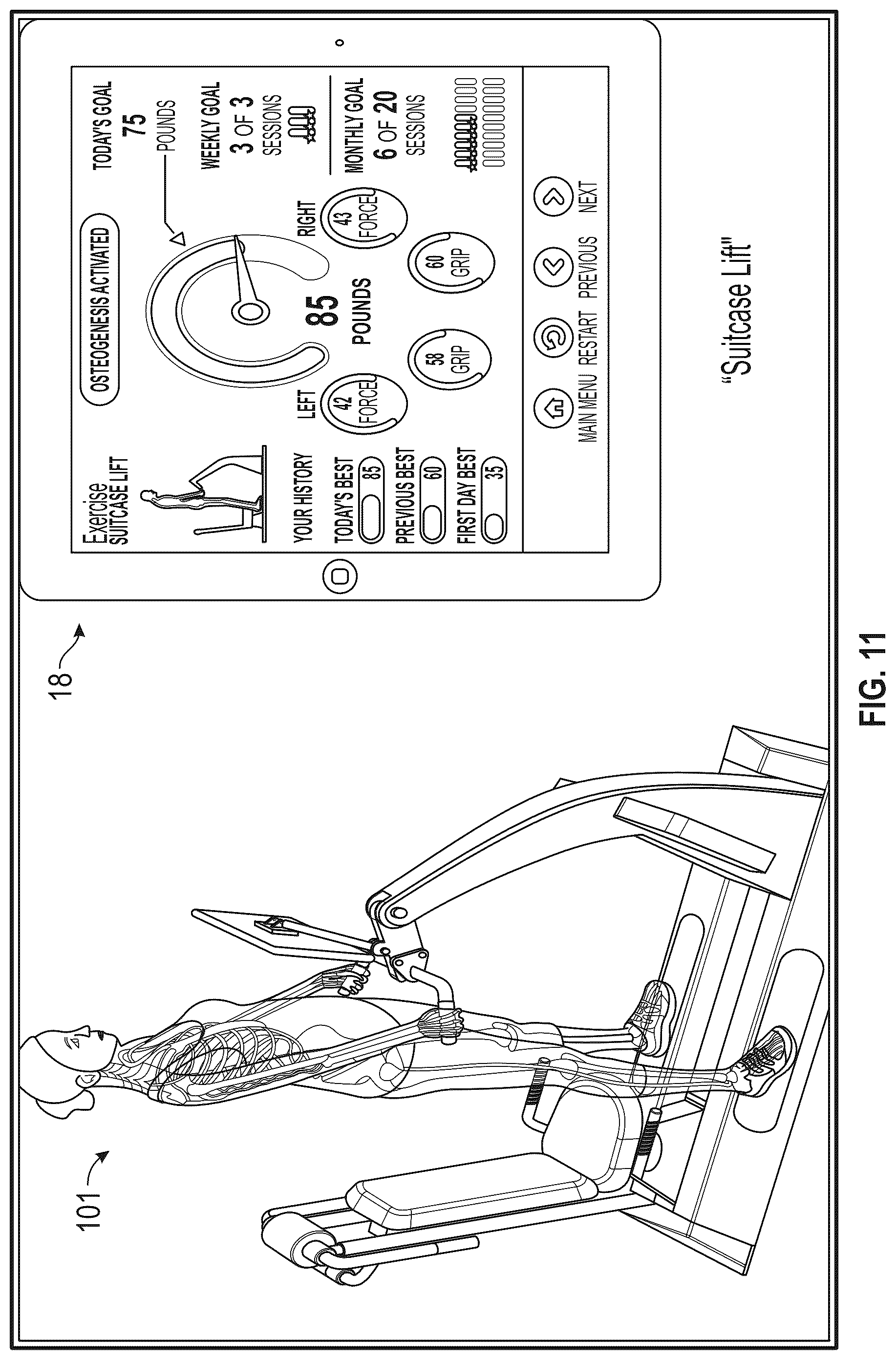 Patent US12592308 Figure 11 – System and method for an artificial intelligence engine that uses a multi-disciplinary data source to determine comorbidity information pertaining to users and to generate exercise plans for desired user goals