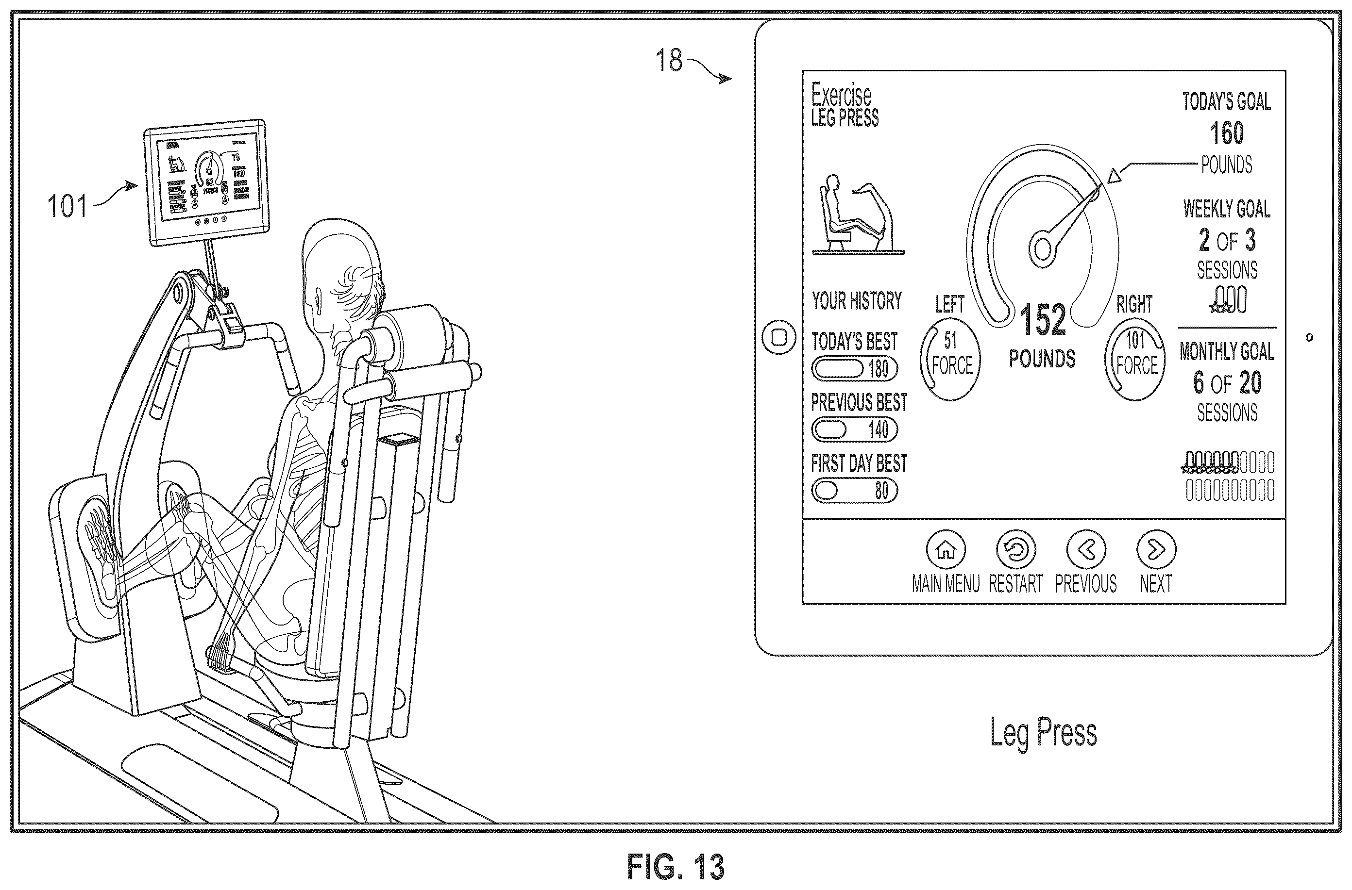 Patent US12592308 Figure 13 – System and method for an artificial intelligence engine that uses a multi-disciplinary data source to determine comorbidity information pertaining to users and to generate exercise plans for desired user goals