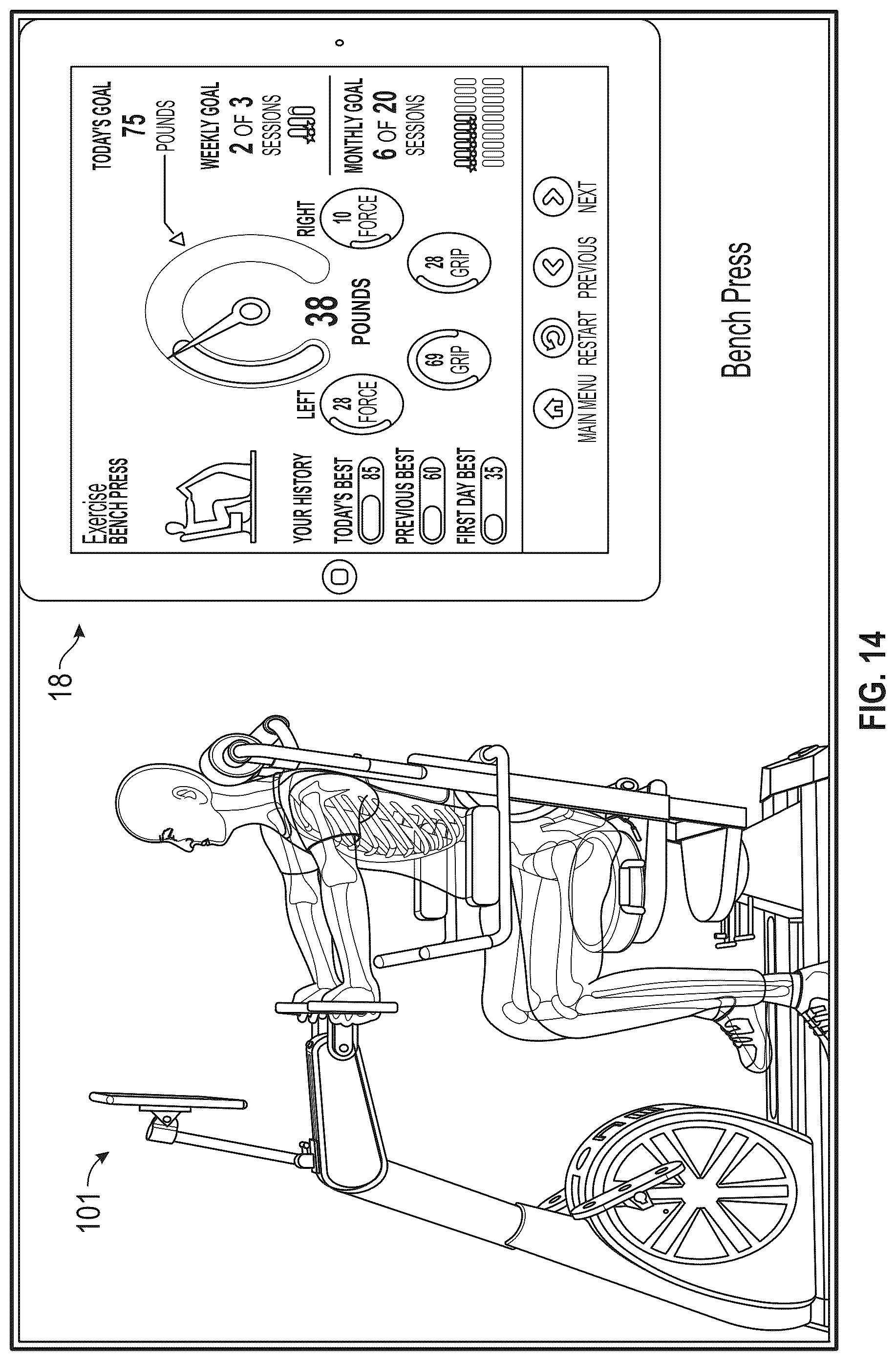 Patent US12592308 Figure 14 – System and method for an artificial intelligence engine that uses a multi-disciplinary data source to determine comorbidity information pertaining to users and to generate exercise plans for desired user goals