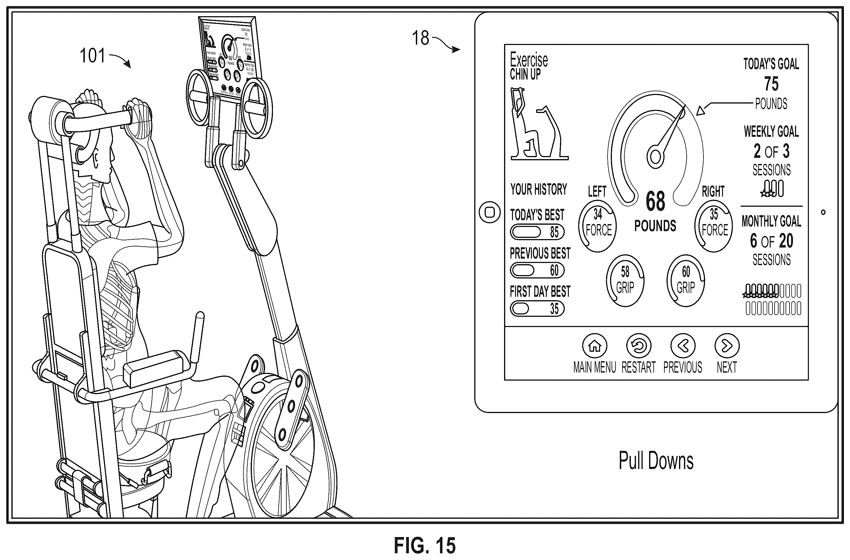 Patent US12592308 Figure 15 – System and method for an artificial intelligence engine that uses a multi-disciplinary data source to determine comorbidity information pertaining to users and to generate exercise plans for desired user goals