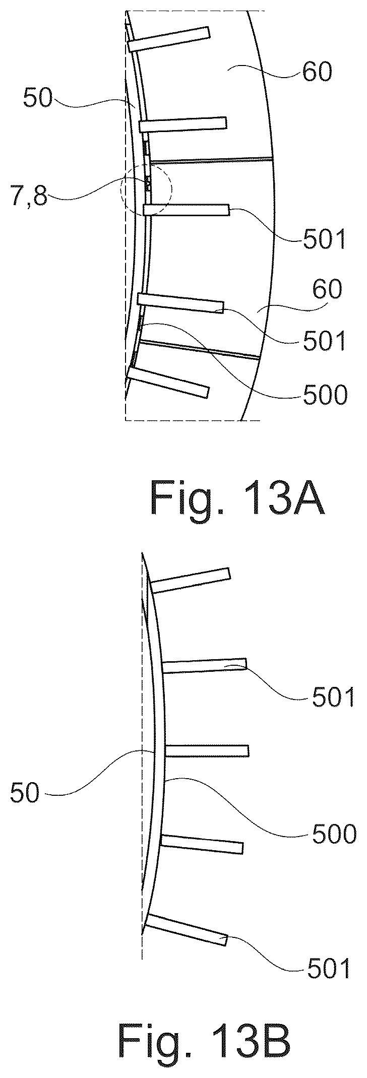 Patent US12592325 Figure 8 – Liquid metal cooled nuclear reactor comprising a passive decay heat removal system having thermal insulation attached to a wall of a cold source reservoir that holds a phase change material, where the insulation is arranged to automatically fall by gravity from the wall in response to the wall reaching a predetermined temperature