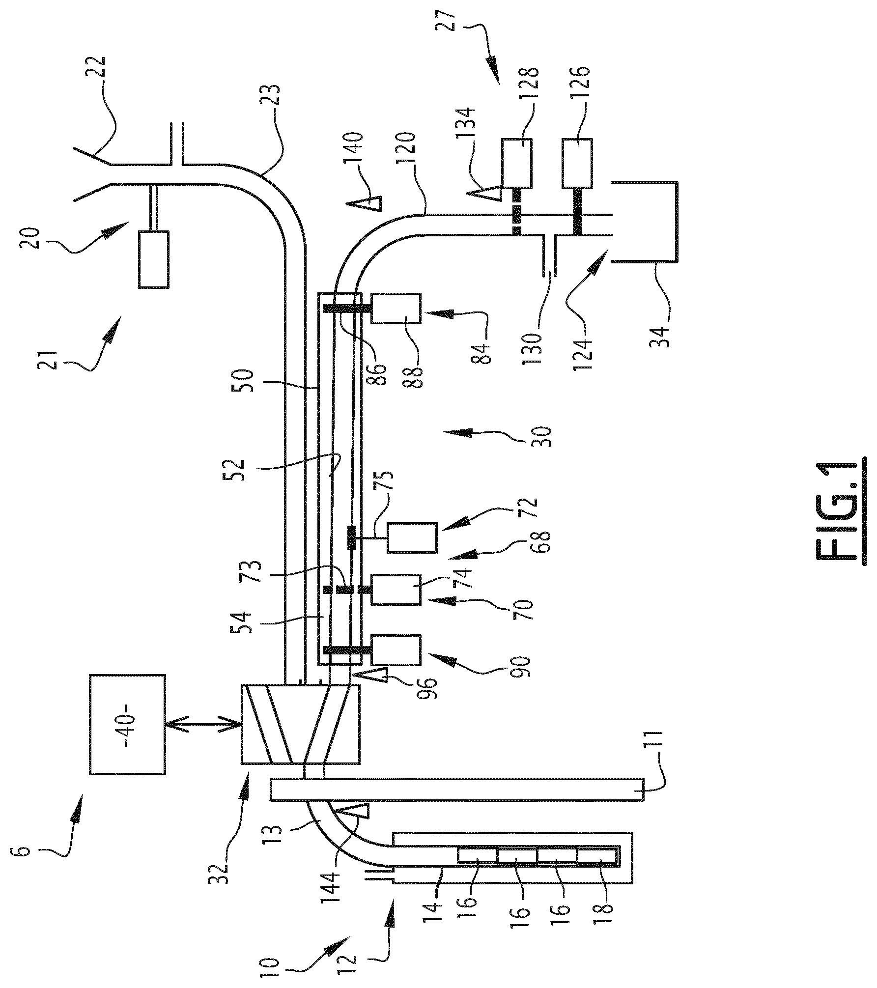 Patent US12592326 Figure 1 – Installation and method for producing activated irradiation targets in an instrumentation tube system of a nuclear reactor
