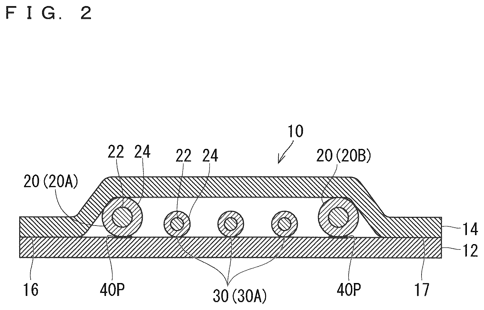 Patent US12592327 Figure 2 – Wiring member