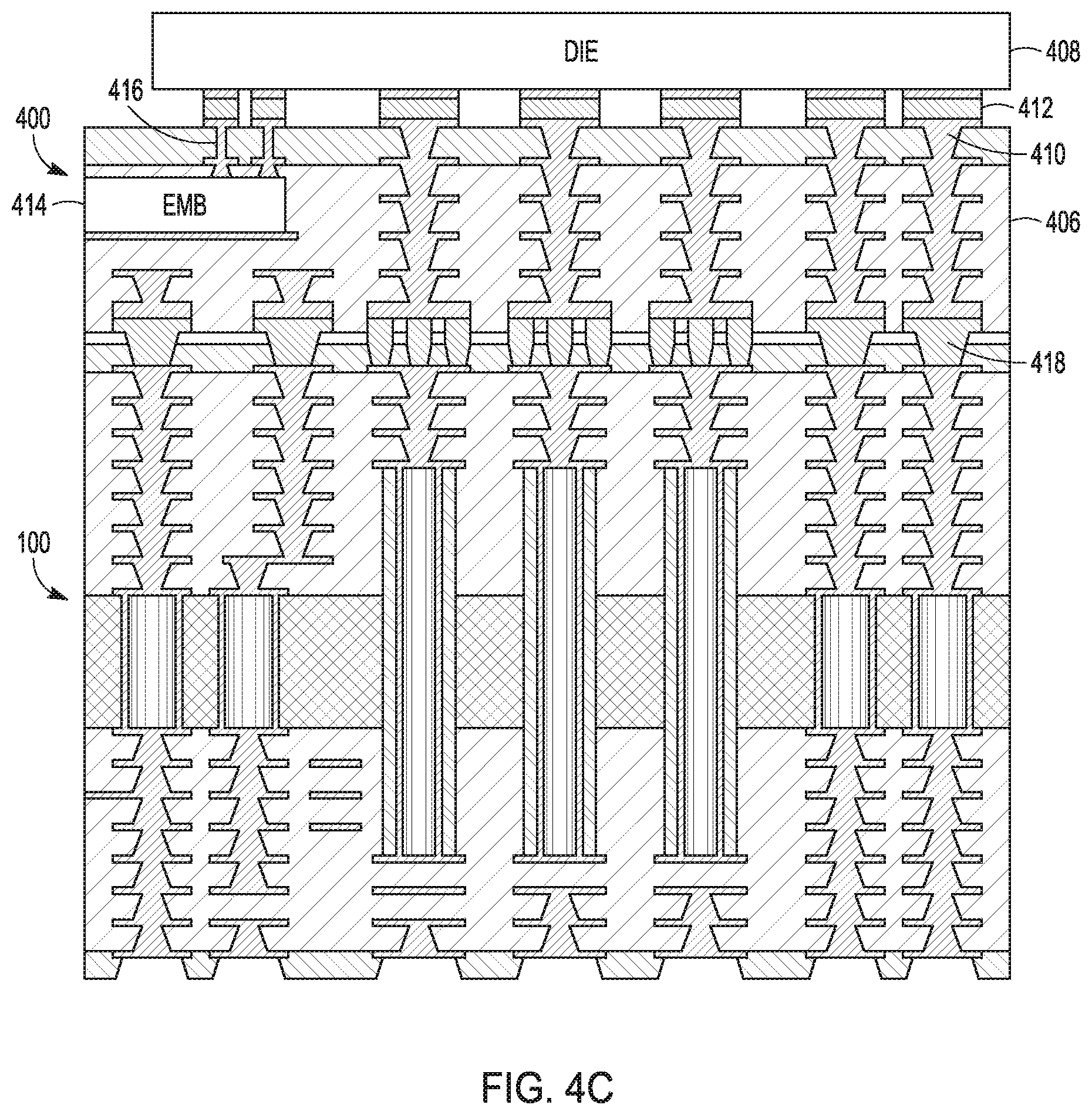 Patent US12592334 Figure 8 – Stacked magnetic inductor and method