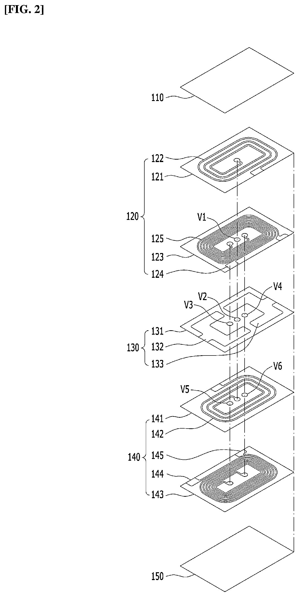 Patent US12592336 Figure 2 – Laminated common mode filter