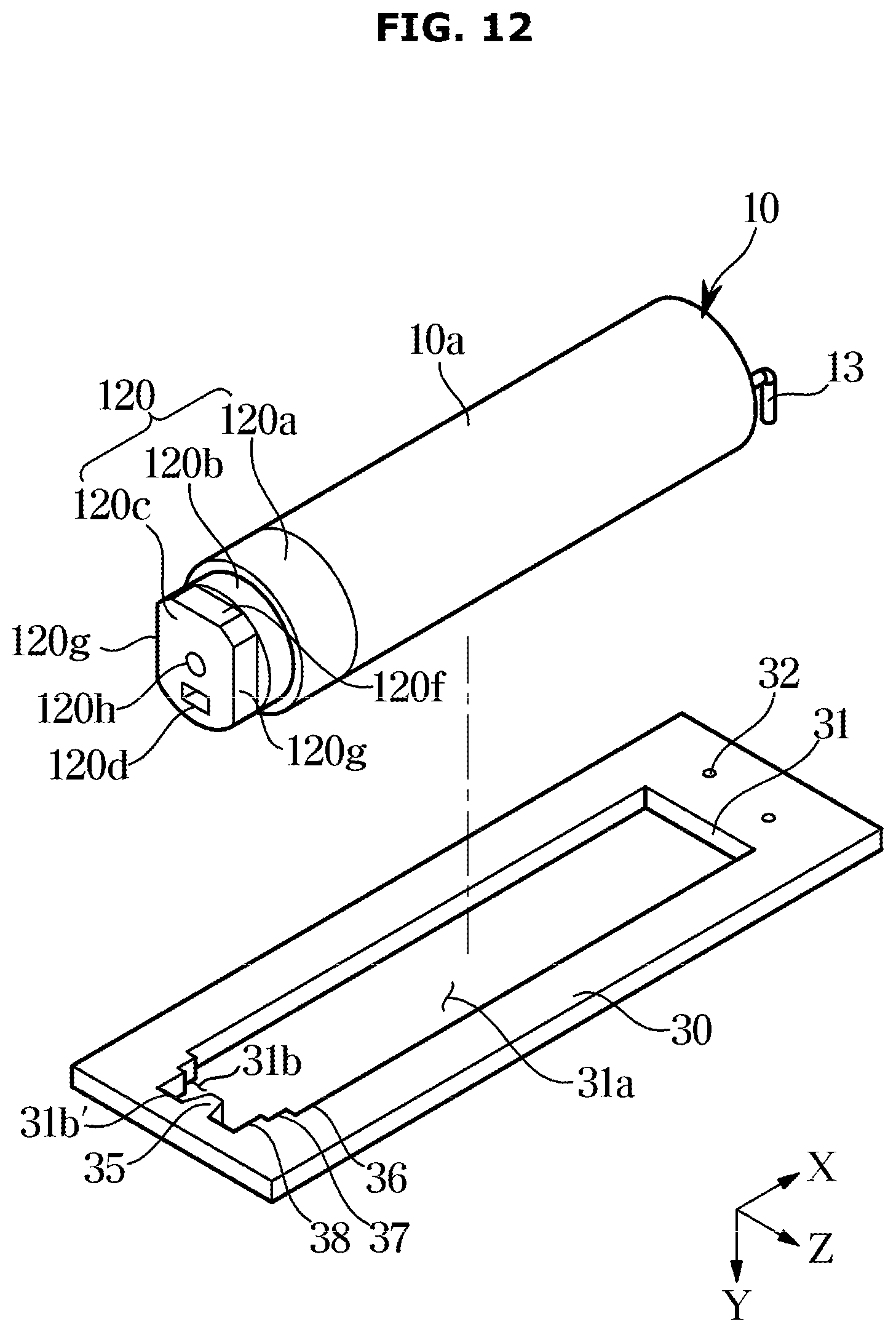 Patent US12592337 Figure 12 – Capacitor and electronic device comprising same