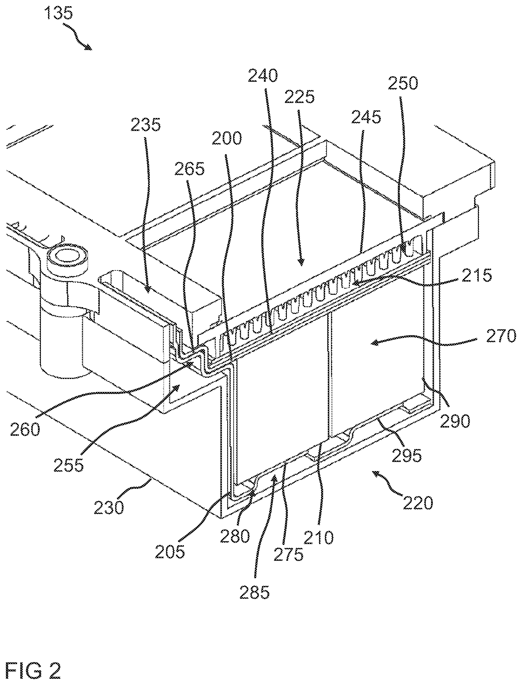 Patent US12592338 Figure 2 – Capacitor unit for a power converter and method for manufacturing a capacitor unit