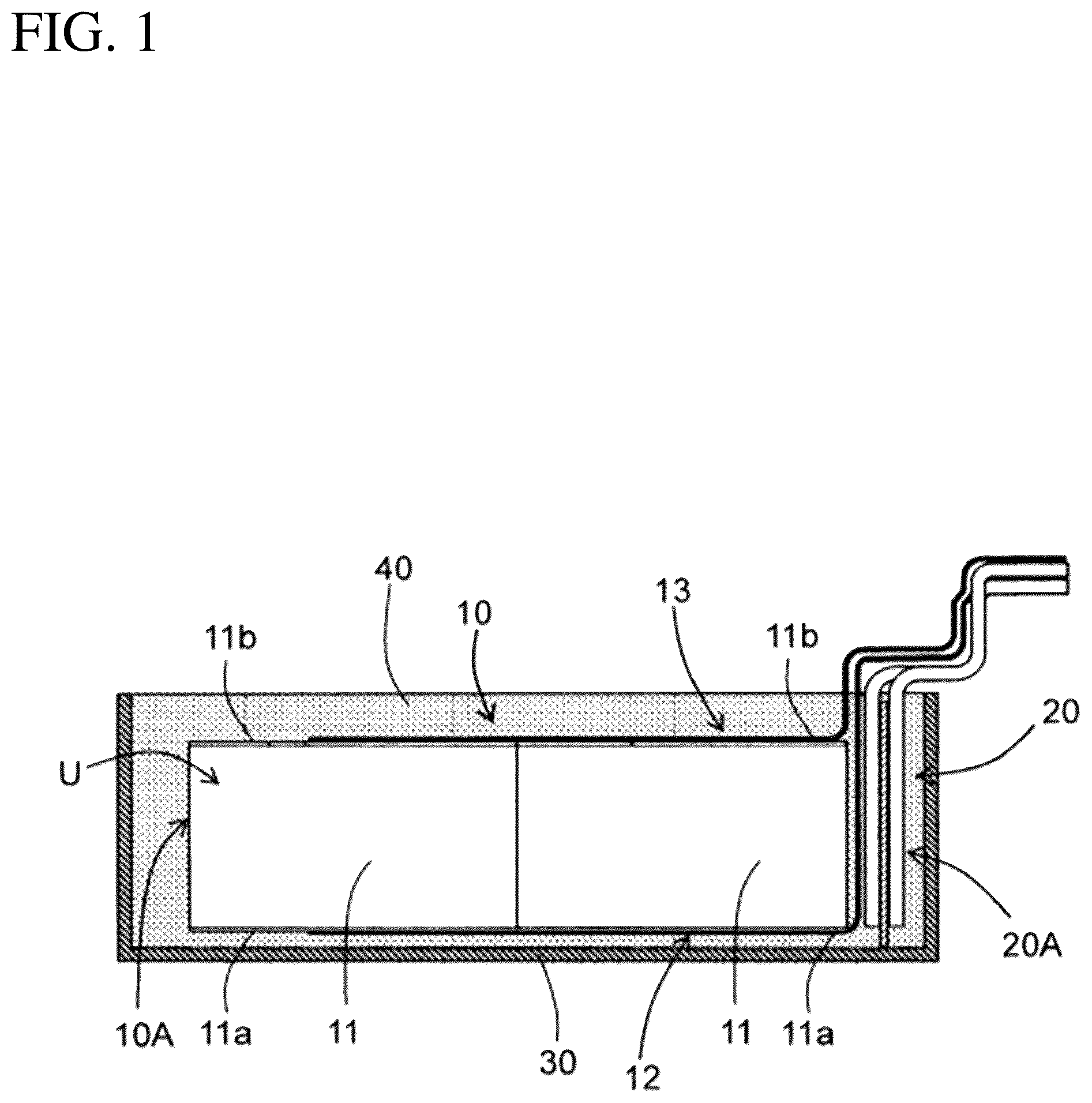 Patent US12592343 Figure 1 – Composite capacitor