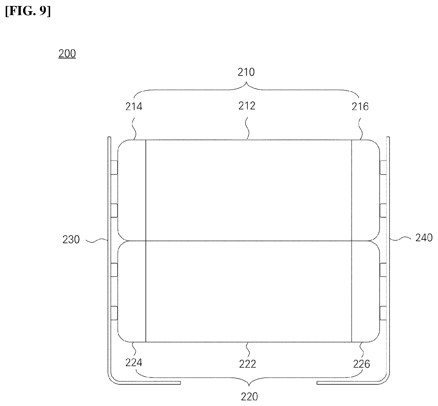 Patent US12592344 Figure 5 – Stacked ceramic capacitor package for electronic device