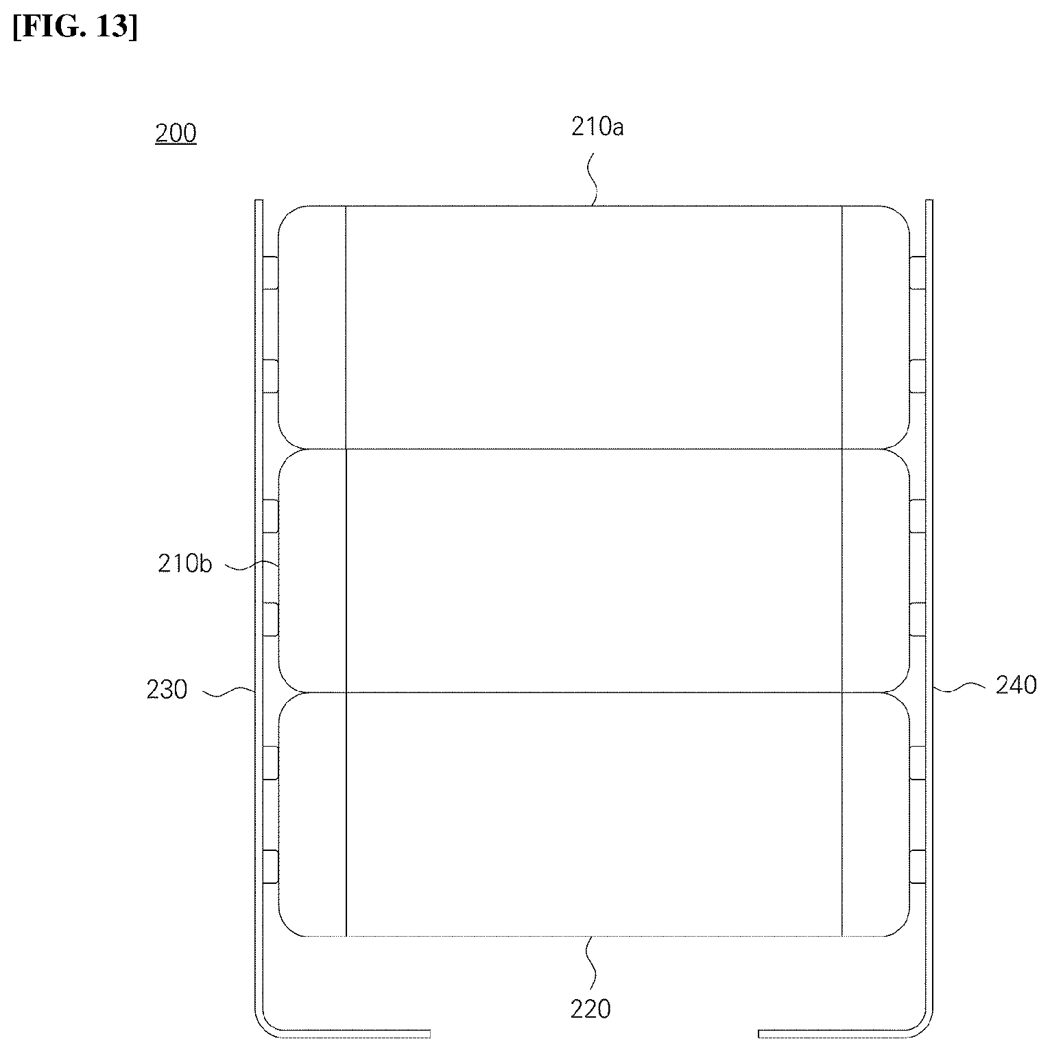 Patent US12592344 Figure 8 – Stacked ceramic capacitor package for electronic device