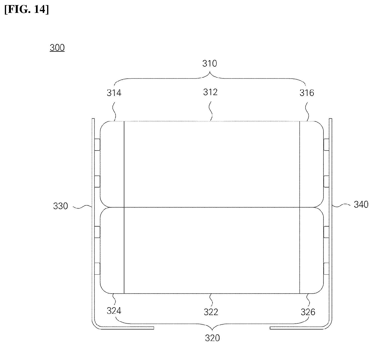 Patent US12592344 Figure 9 – Stacked ceramic capacitor package for electronic device