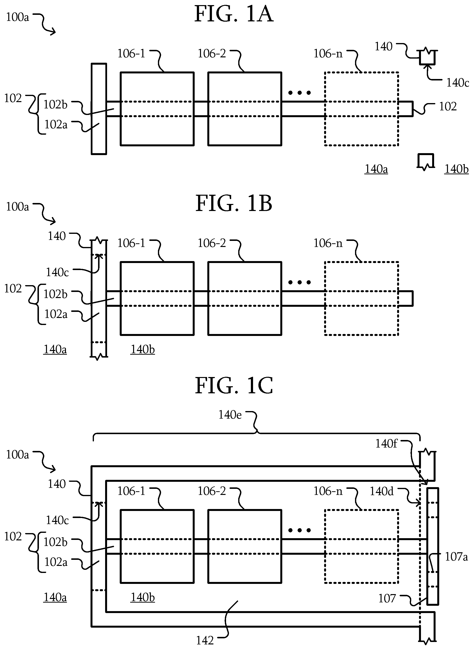 Patent US12592354 Figure 1 – Modular getters and getters with different materials in vacuum enclosures