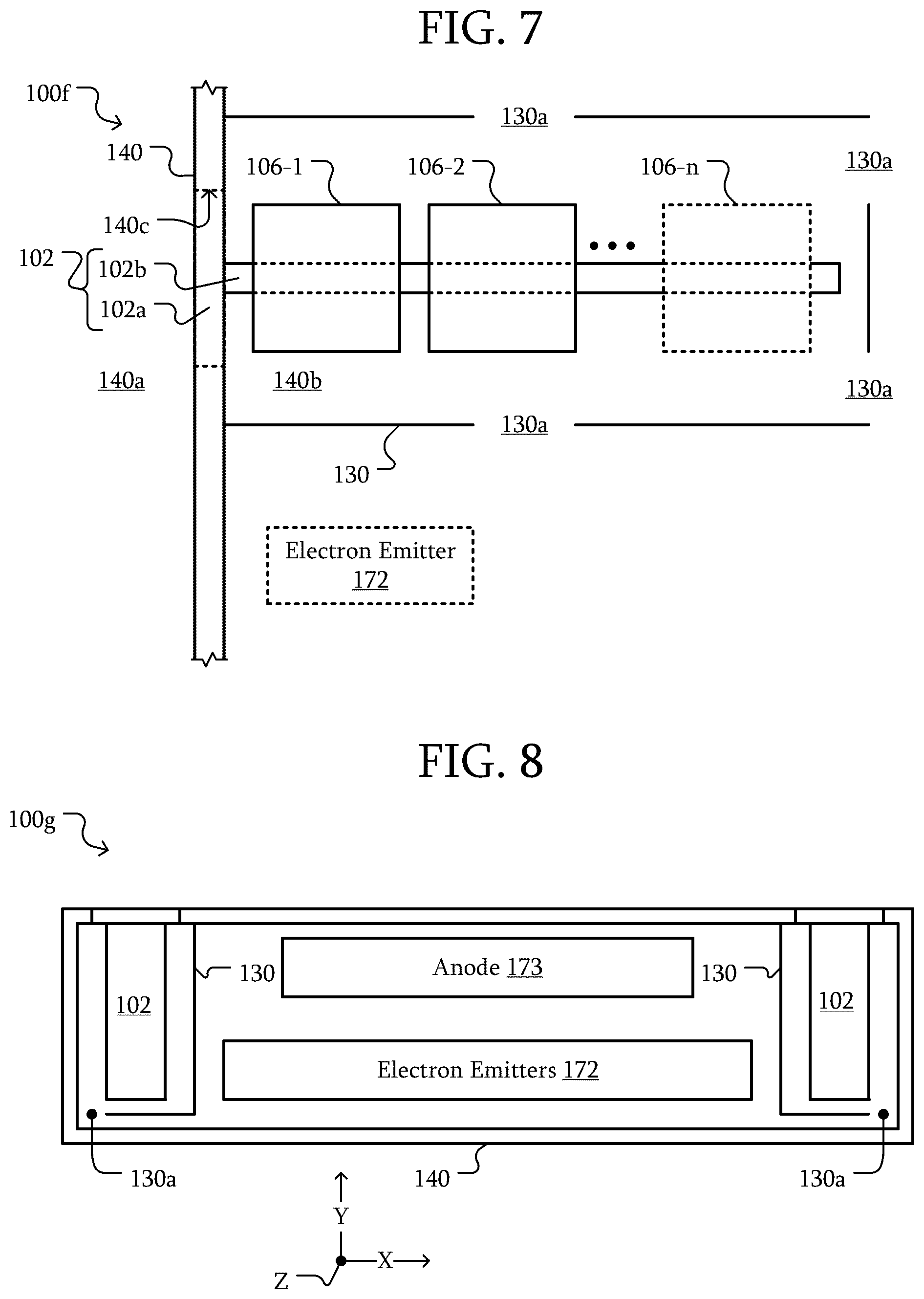 Patent US12592354 Figure 5 – Modular getters and getters with different materials in vacuum enclosures