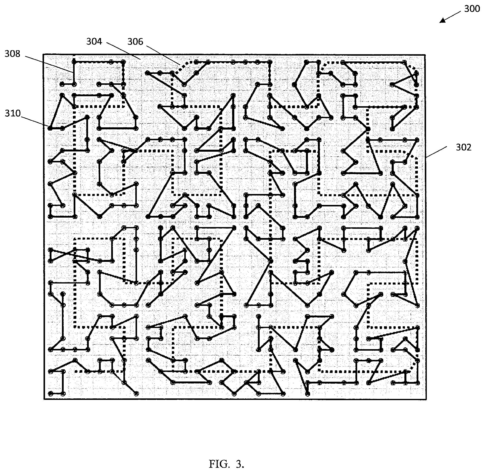 Patent US12592358 Figure 3 – Sparse sampling using a programmatically randomized signal modulating a carrier signal
