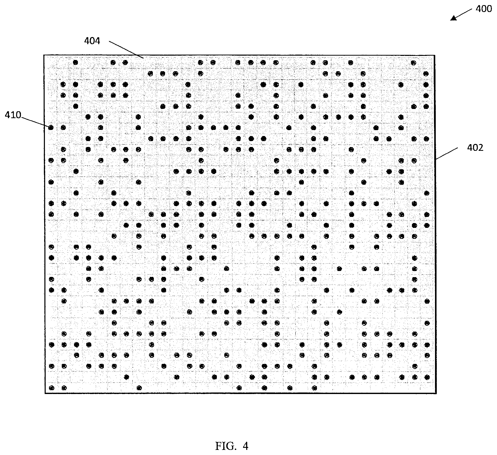 Patent US12592358 Figure 4 – Sparse sampling using a programmatically randomized signal modulating a carrier signal