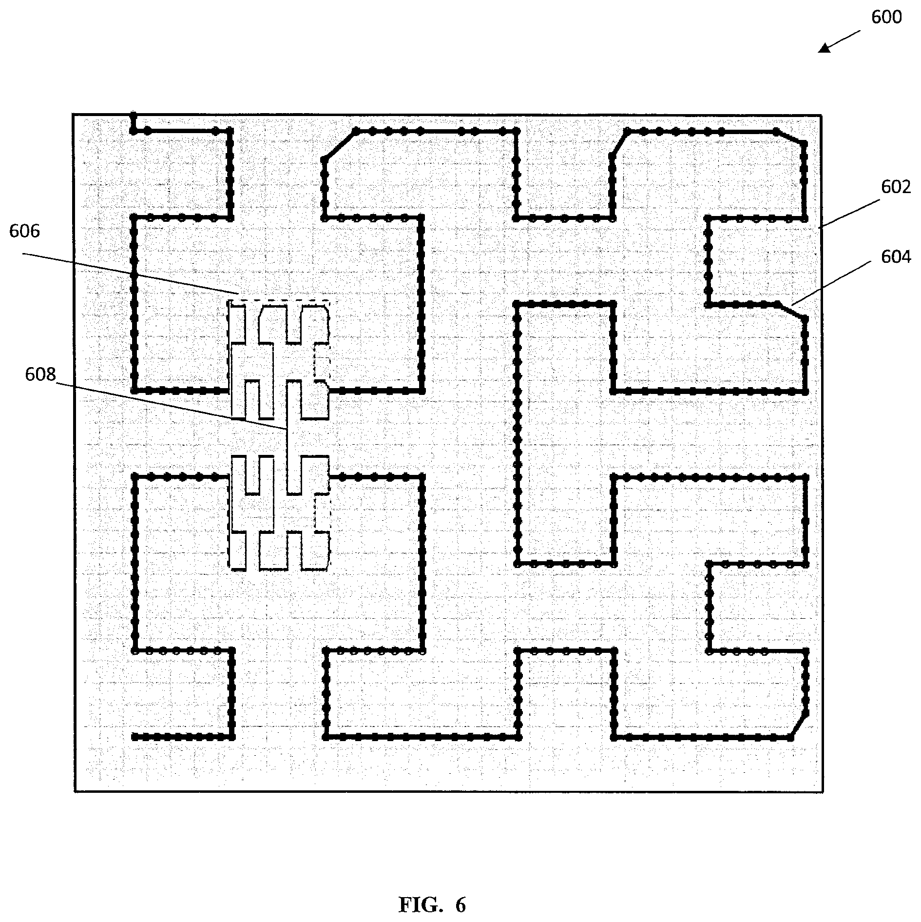 Patent US12592358 Figure 6 – Sparse sampling using a programmatically randomized signal modulating a carrier signal