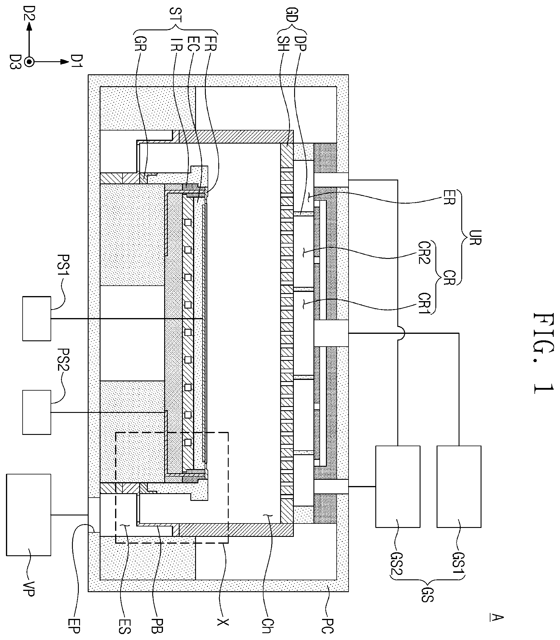 Patent US12592366 Figure 1 – Substrate processing apparatus and substrate processing method using the same