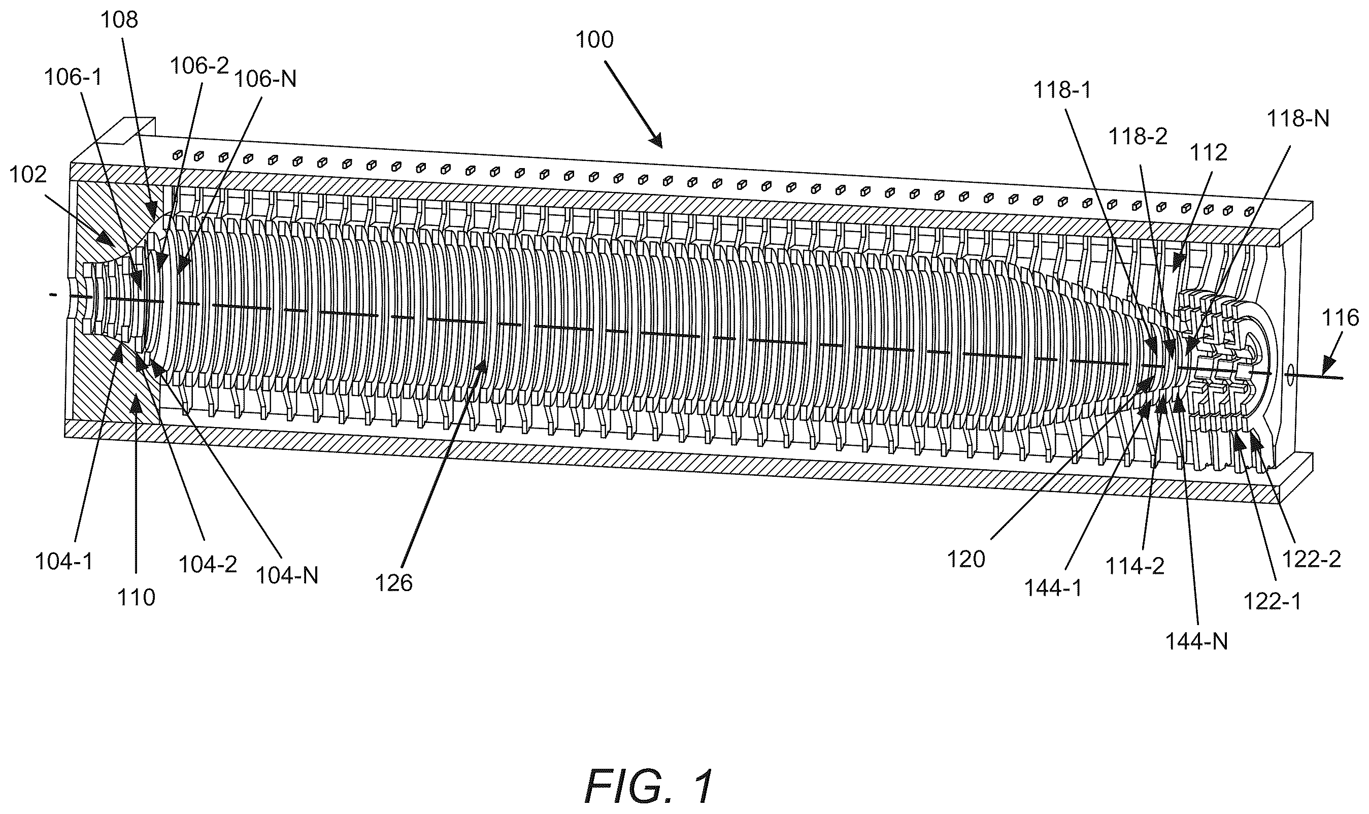 Patent US12592372 Figure 1 – Ion funnel-based collision cell