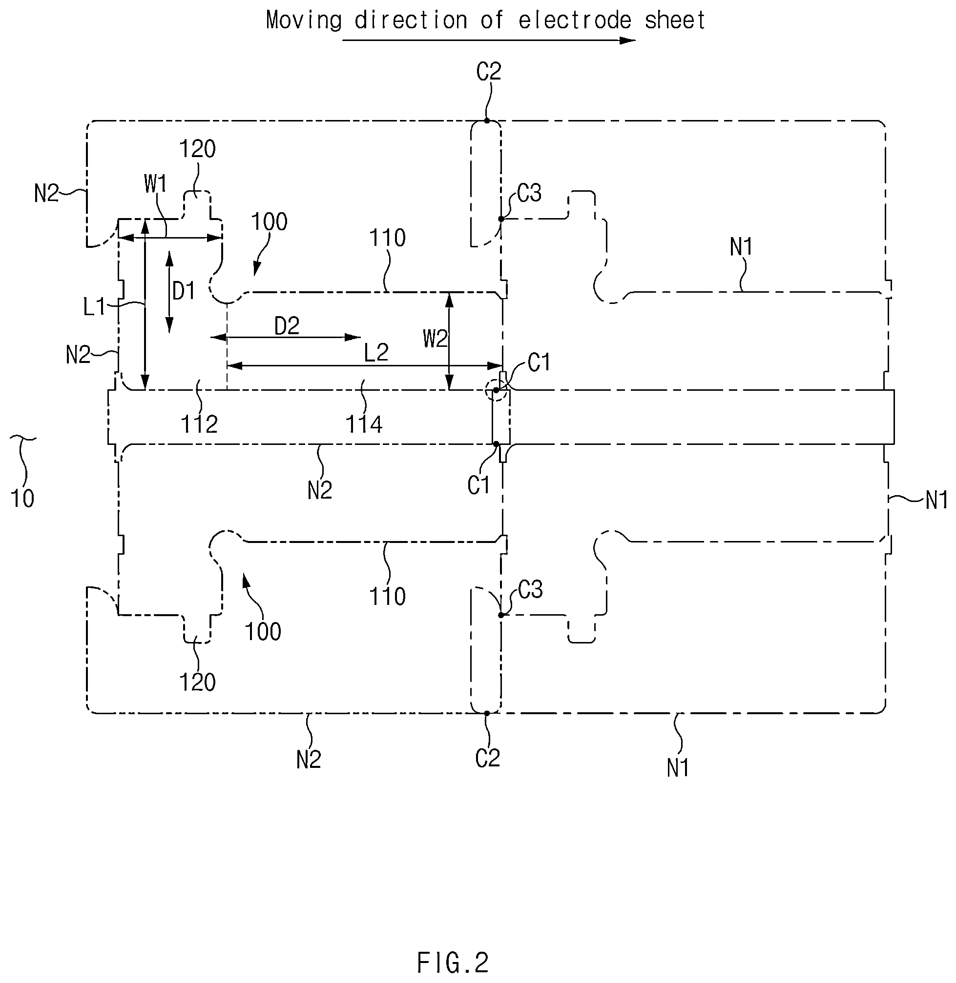 Patent US12592374 Figure 2 – Electrode for secondary battery and method for manufacturing the same