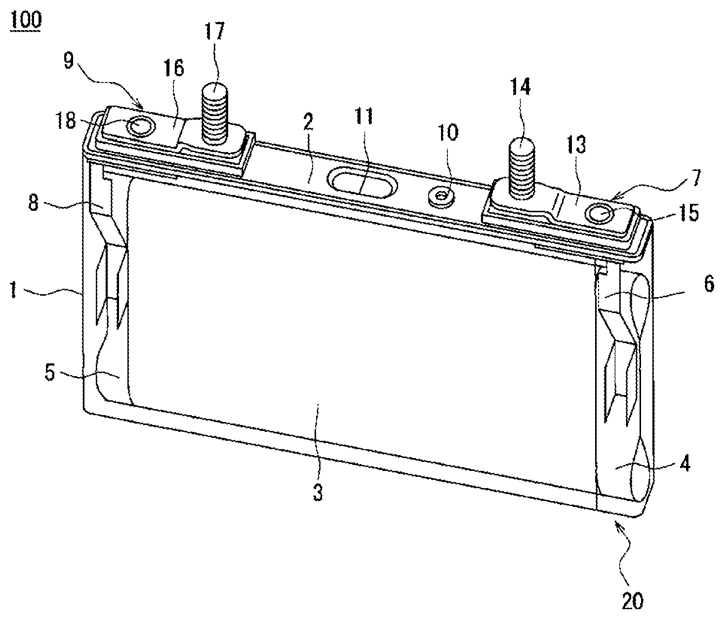 Patent US12592387 Figure 1 – Non-aqueous electrolyte secondary battery