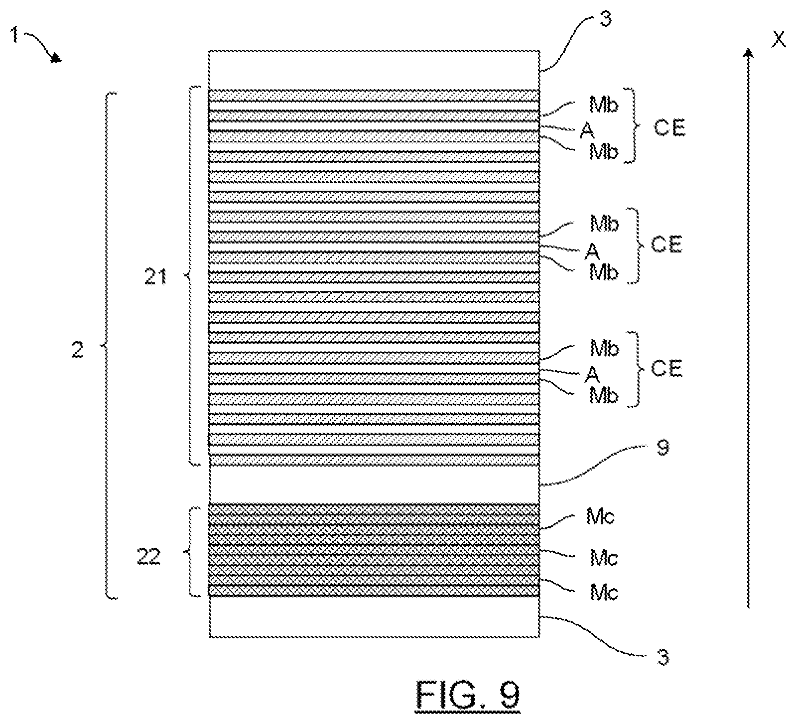 Patent US12592398 Figure 5 – Fuel cell comprising a bipolar module capable of generating heat