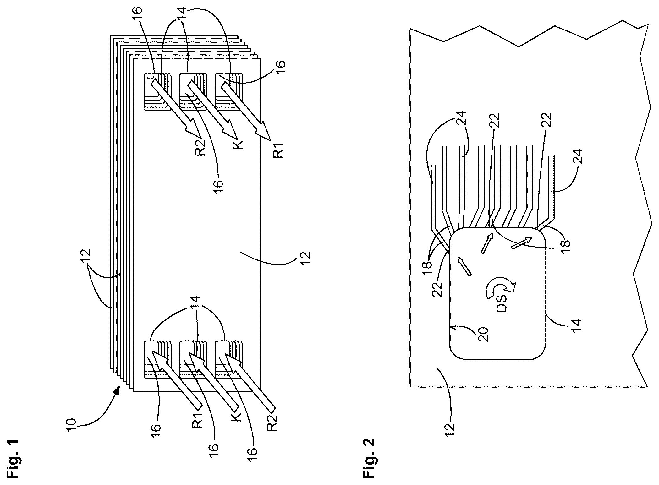 Patent US12592399 Figure 1 – Bipolar plate having inclined inflow duct portions for a fuel cell stack, fuel cell system and motor vehicle