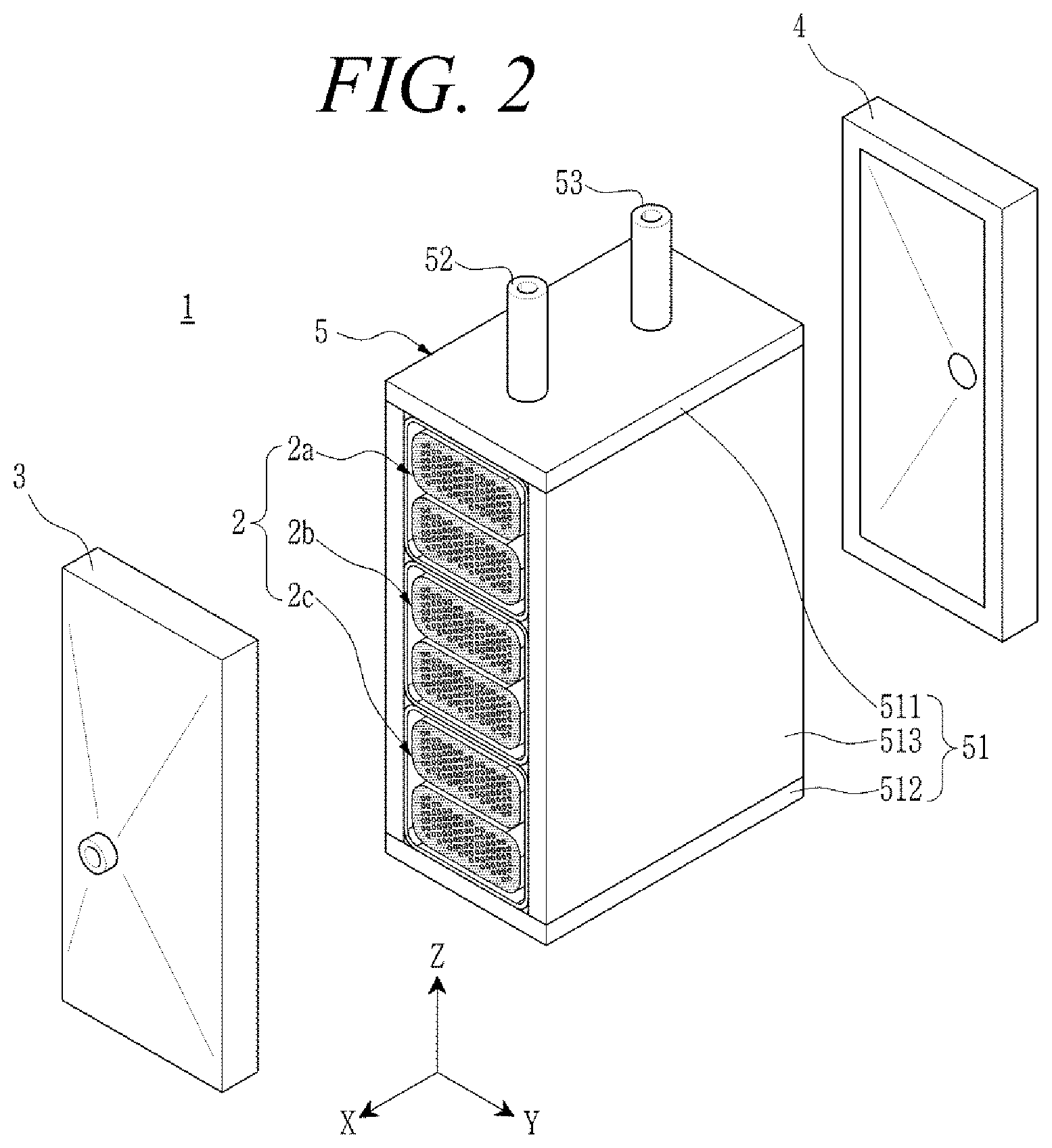 Patent US12592403 Figure 2 – Humidifier system for fuel cell