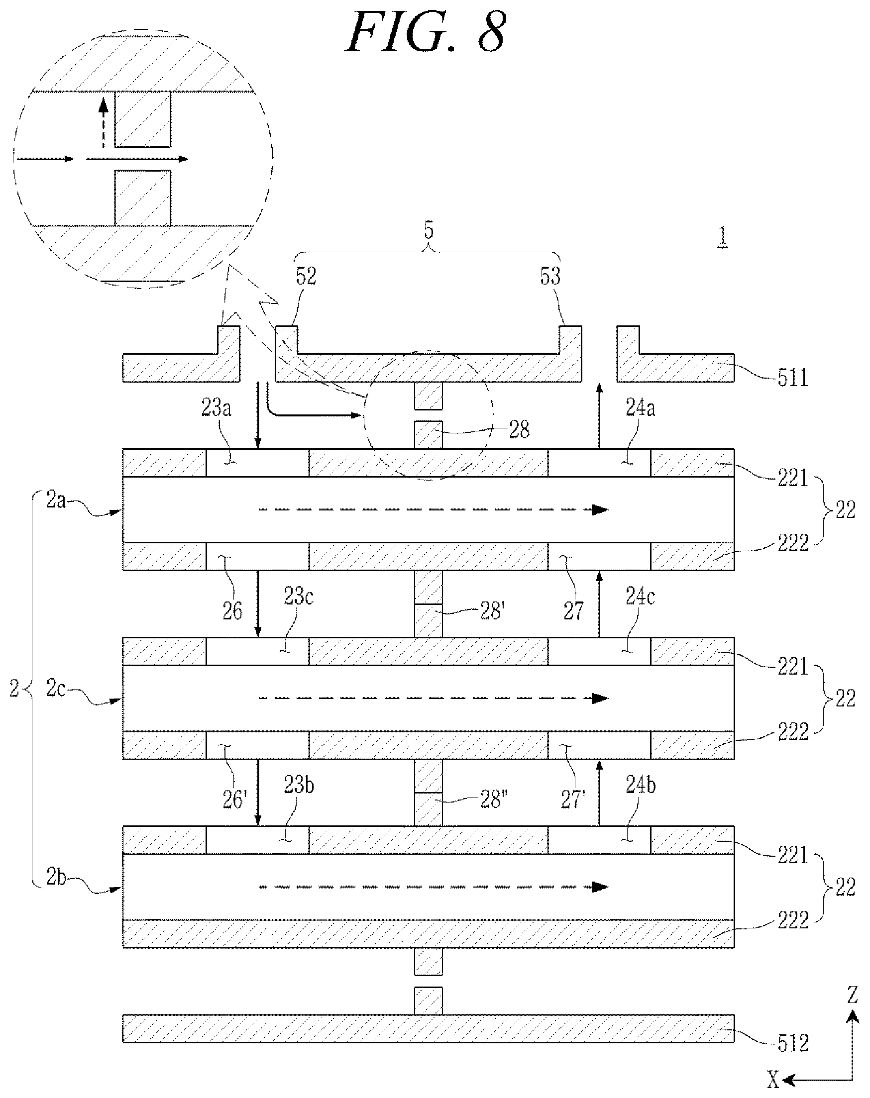 Patent US12592403 Figure 7 – Humidifier system for fuel cell