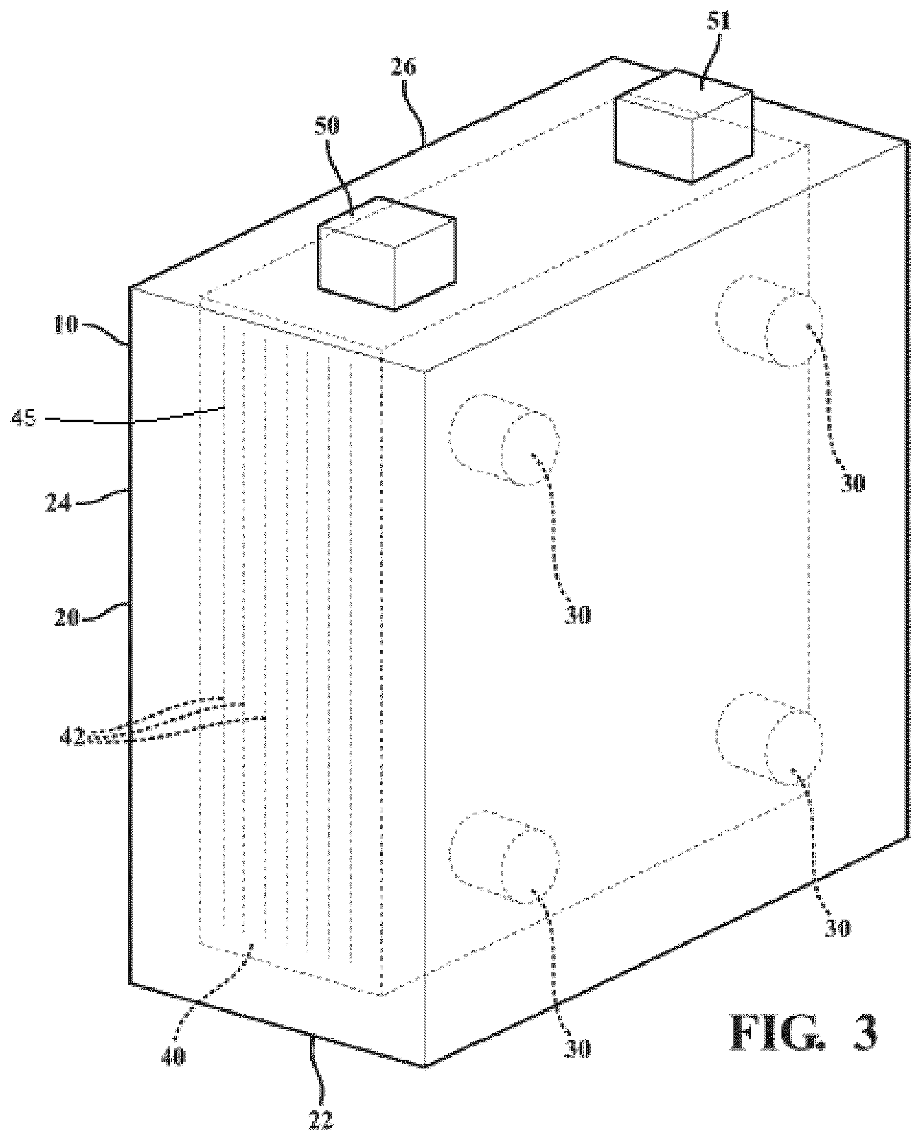 Patent US12592409 Figure 2 – Apparatus for a prismatic battery cell with built-in springs