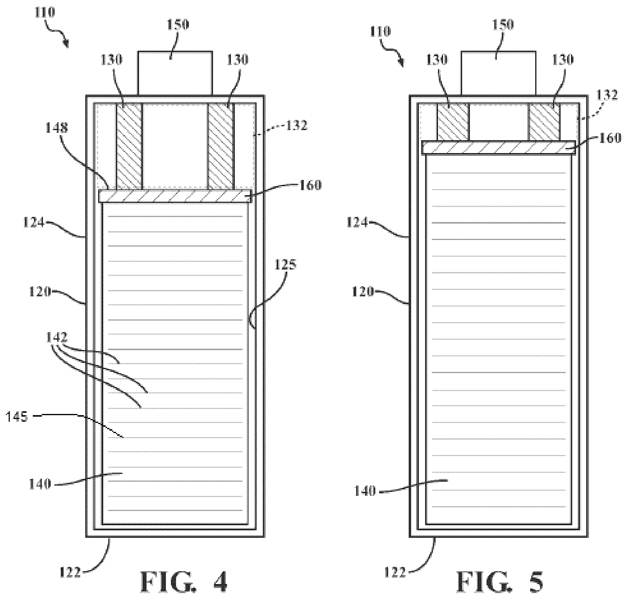 Patent US12592409 Figure 3 – Apparatus for a prismatic battery cell with built-in springs
