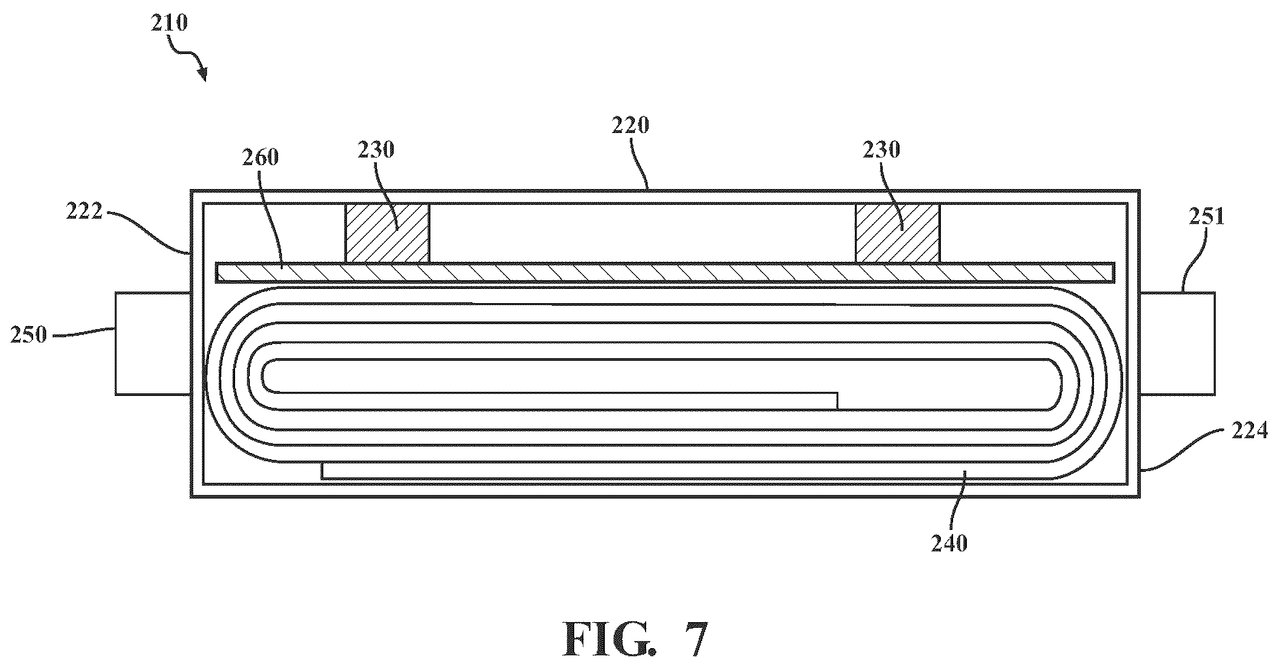 Patent US12592409 Figure 5 – Apparatus for a prismatic battery cell with built-in springs