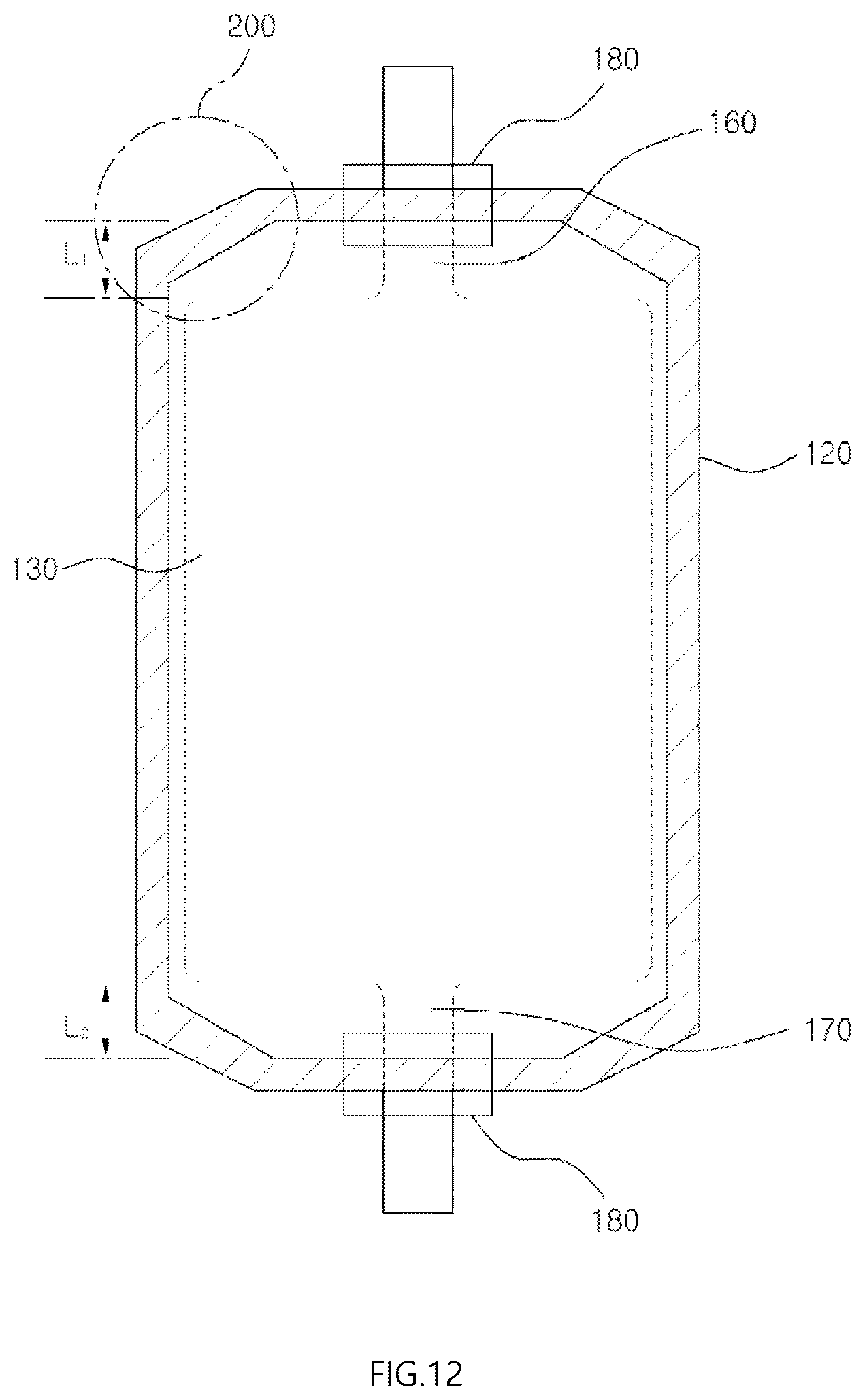 Patent US12592419 Figure 11 – Pouch type case and battery pack including the same