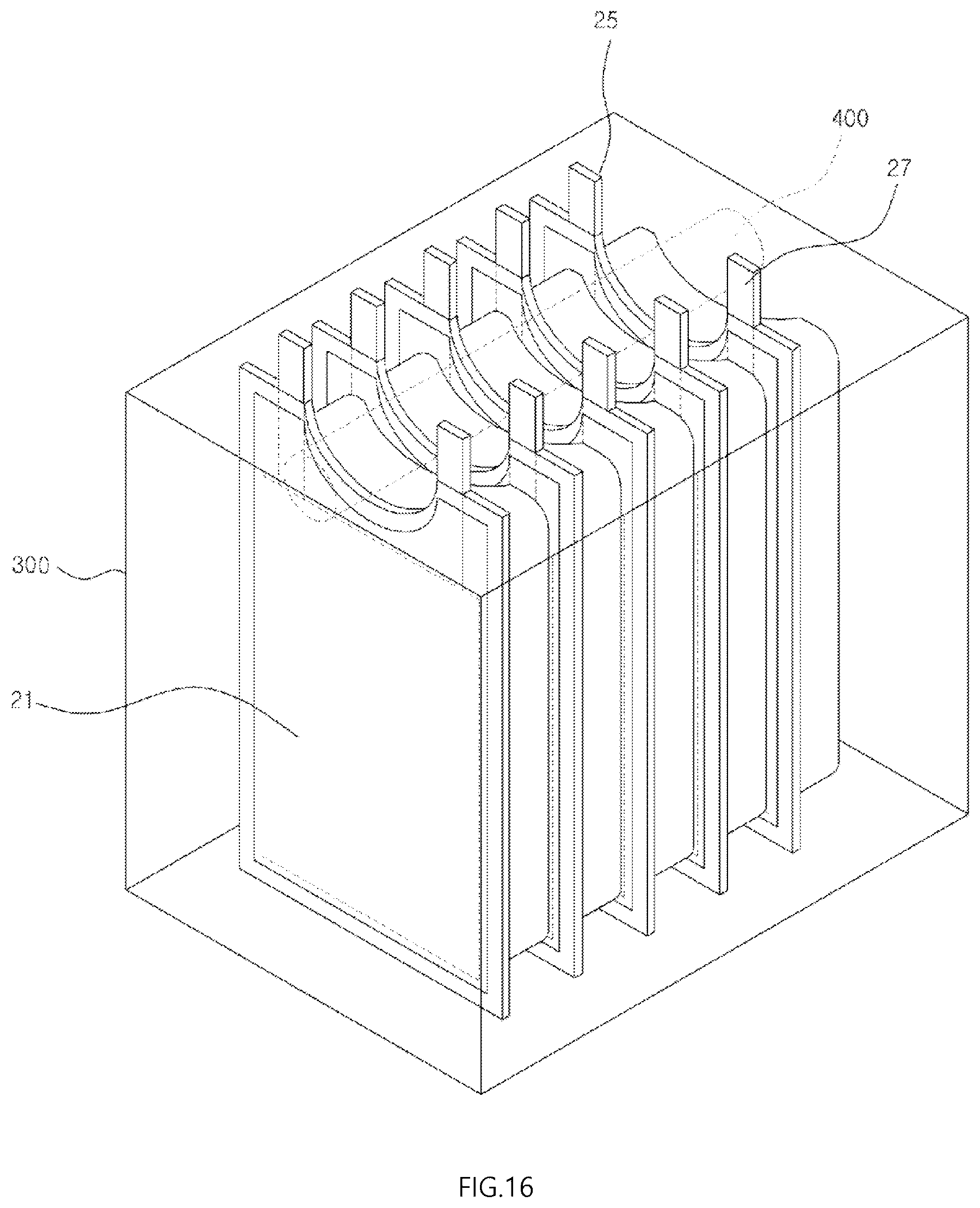 Patent US12592419 Figure 15 – Pouch type case and battery pack including the same