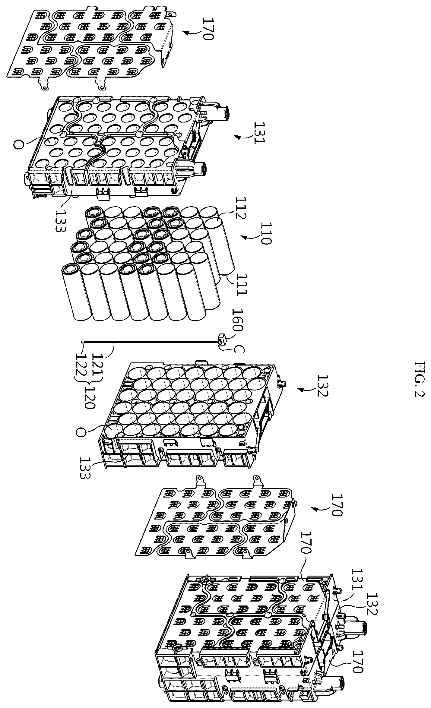 Patent US12592421 Figure 2 – Battery pack, electronic device and vehicle