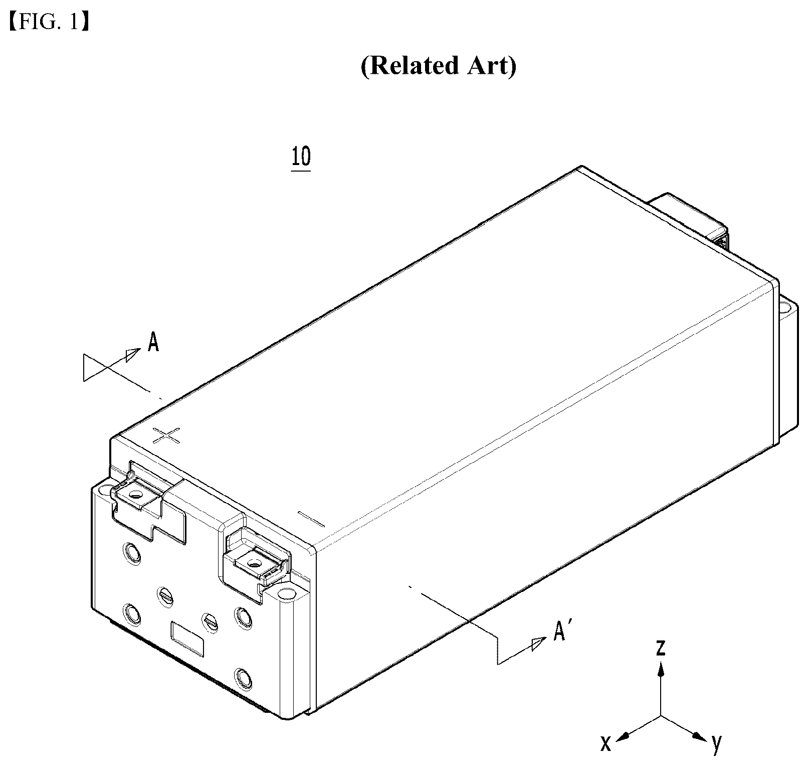 Patent US12592424 Figure 1 – Battery module and battery pack including the same