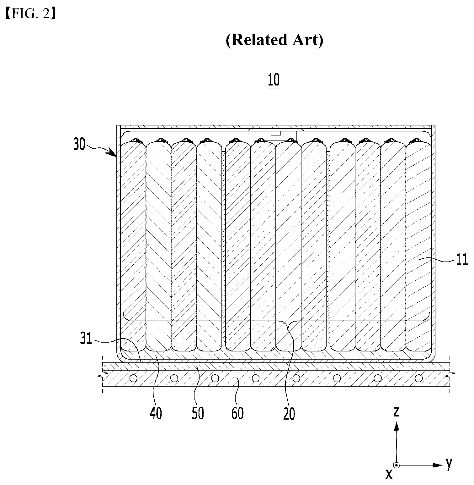 Patent US12592424 Figure 2 – Battery module and battery pack including the same