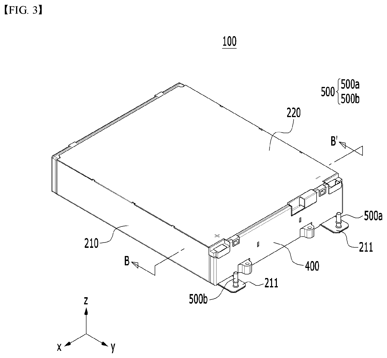 Patent US12592424 Figure 3 – Battery module and battery pack including the same