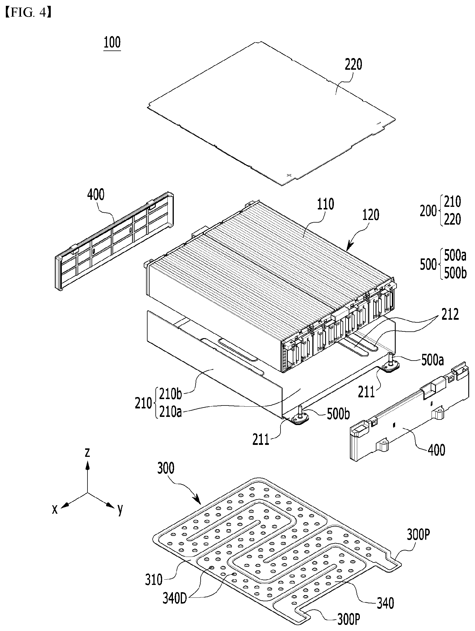 Patent US12592424 Figure 4 – Battery module and battery pack including the same