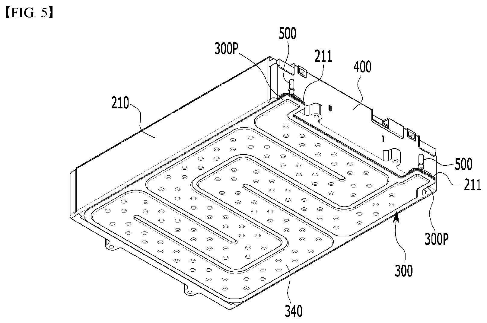 Patent US12592424 Figure 5 – Battery module and battery pack including the same