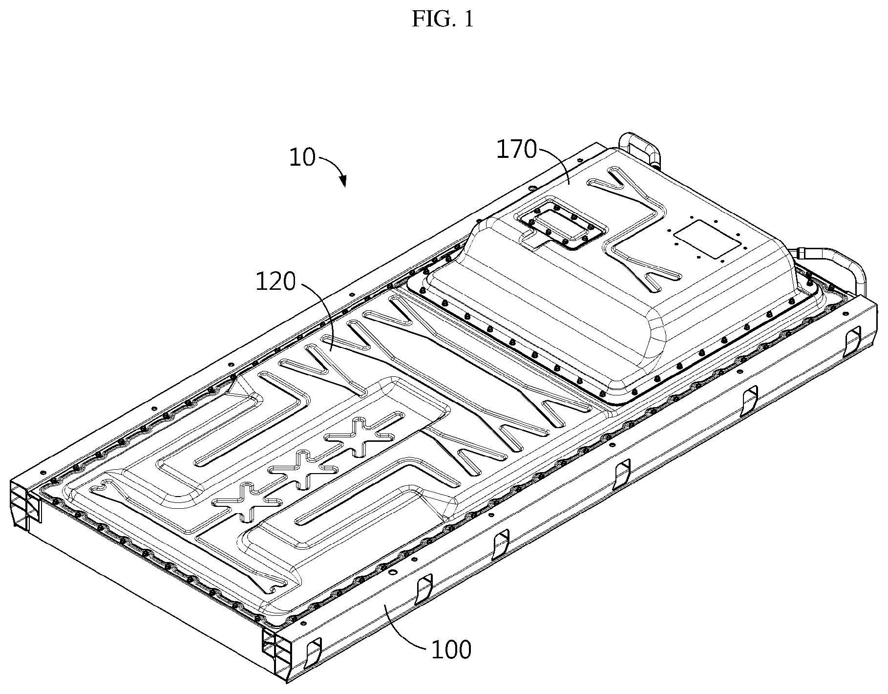Patent US12592430 Figure 1 – Battery pack and vehicle comprising the same