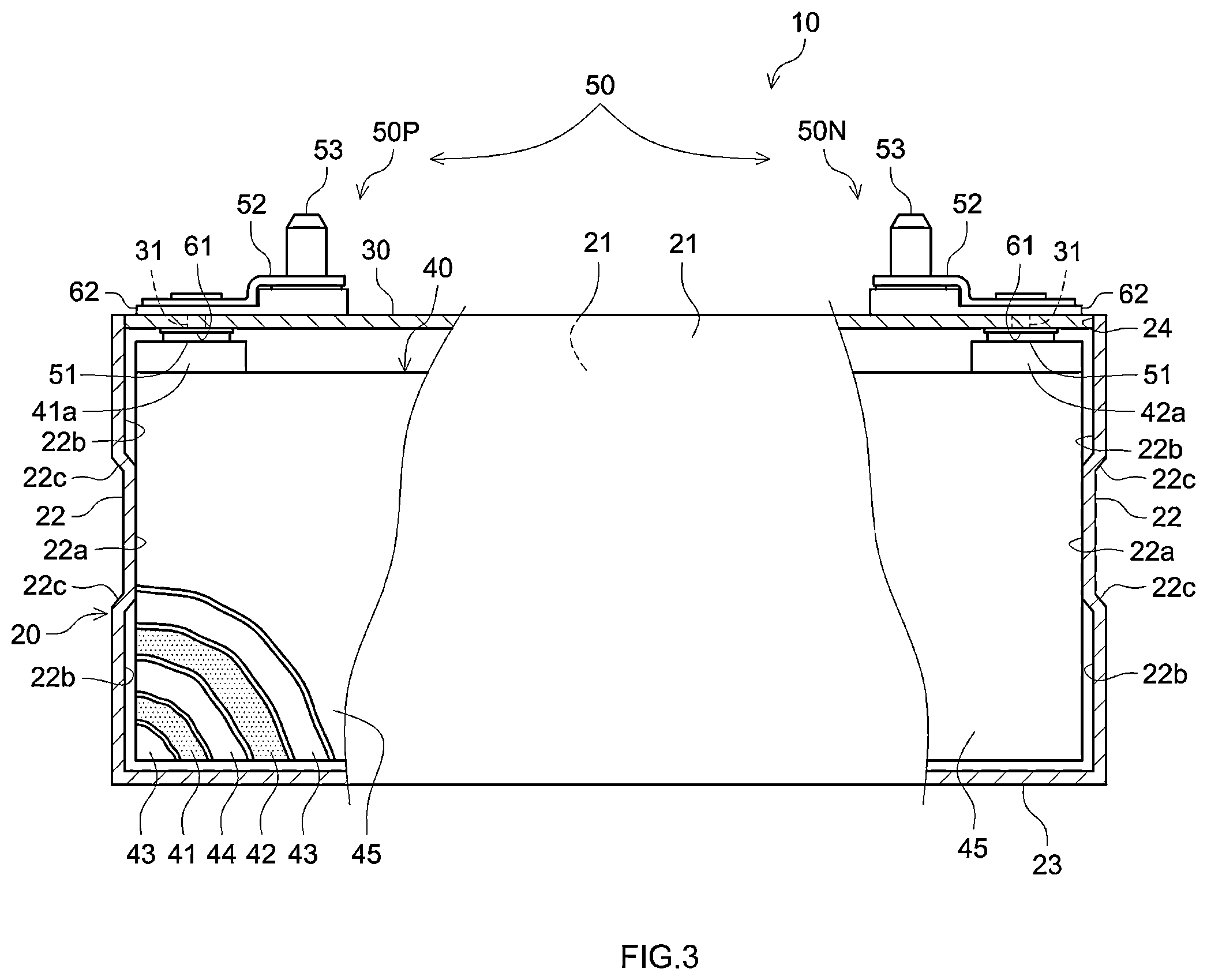 Patent US12592437 Figure 3 – Square type battery and manufacturing method of square type battery