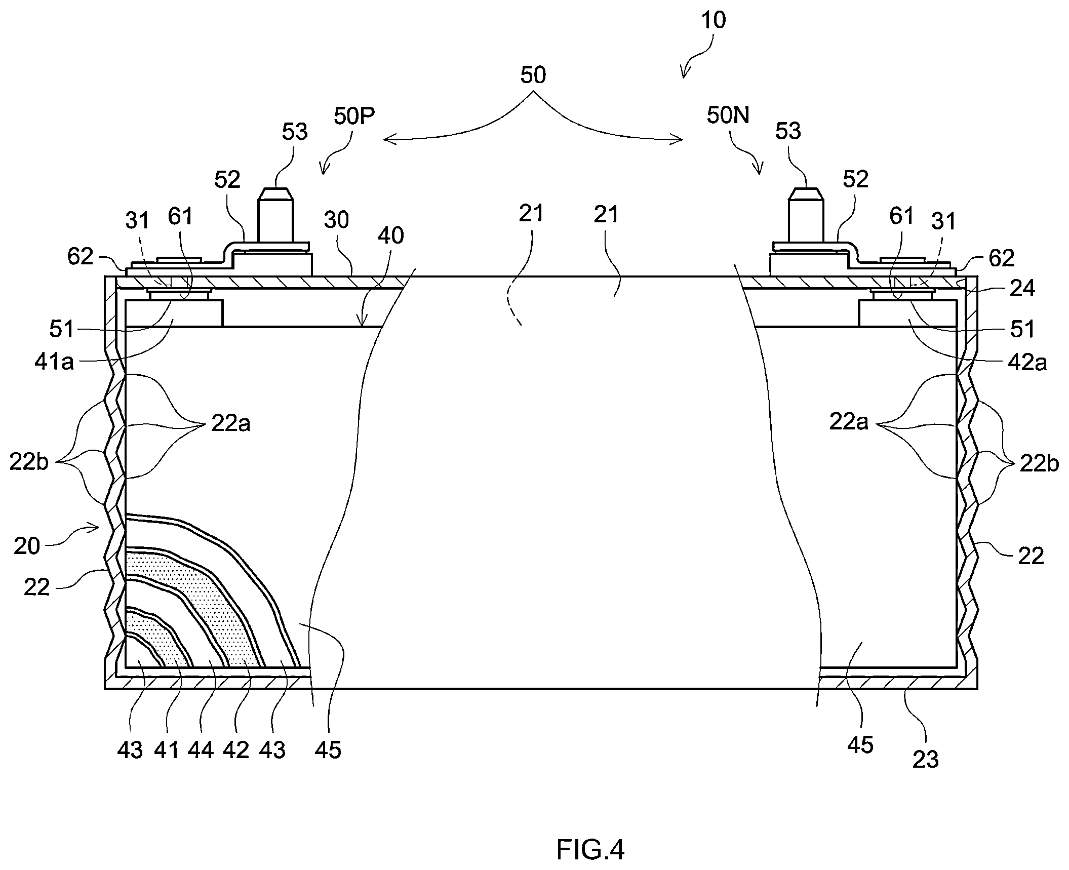 Patent US12592437 Figure 4 – Square type battery and manufacturing method of square type battery