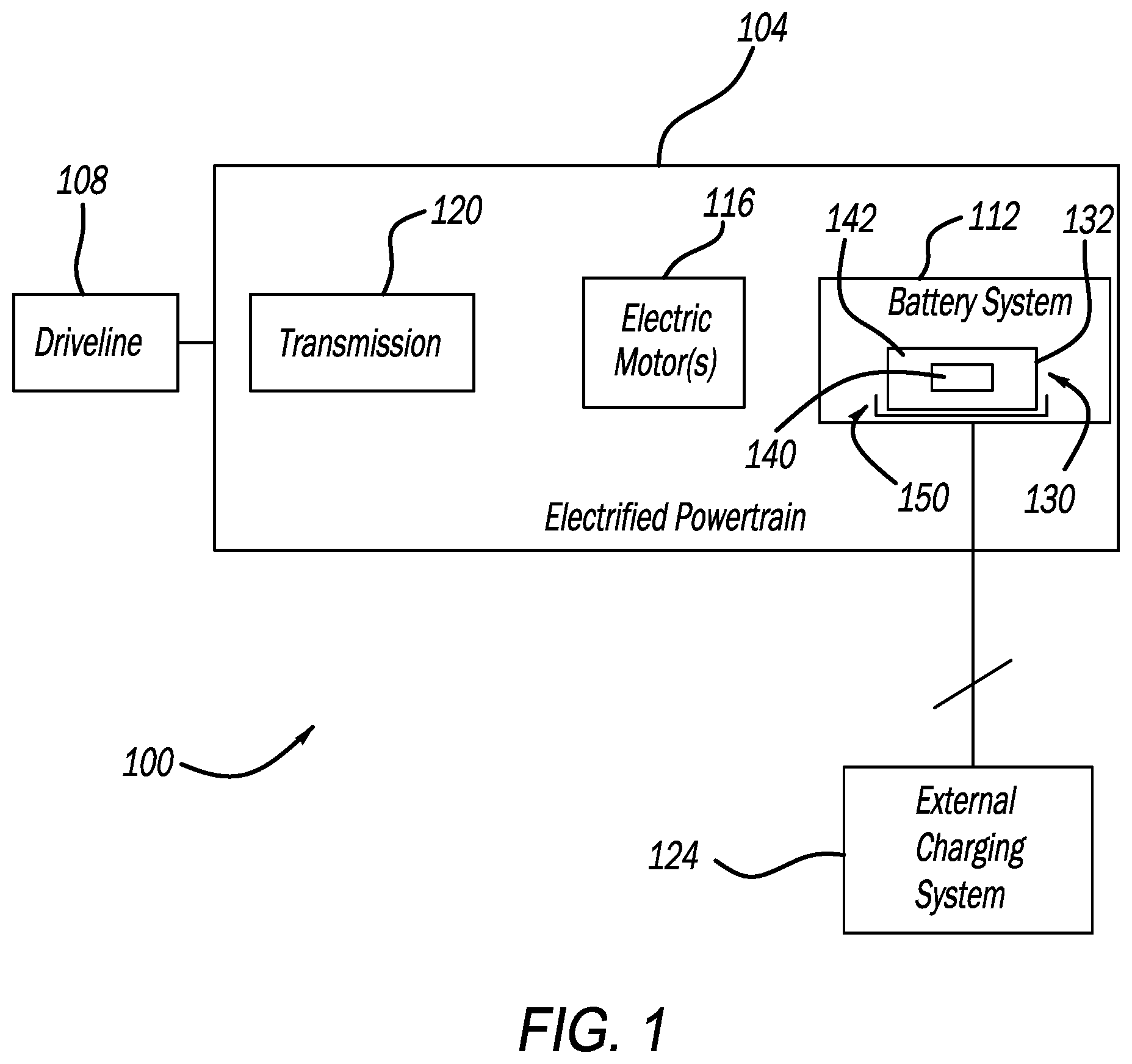 Patent US12592440 Figure 1 – Battery pack casing having crush resistance and thermal insulation for electrified vehicle