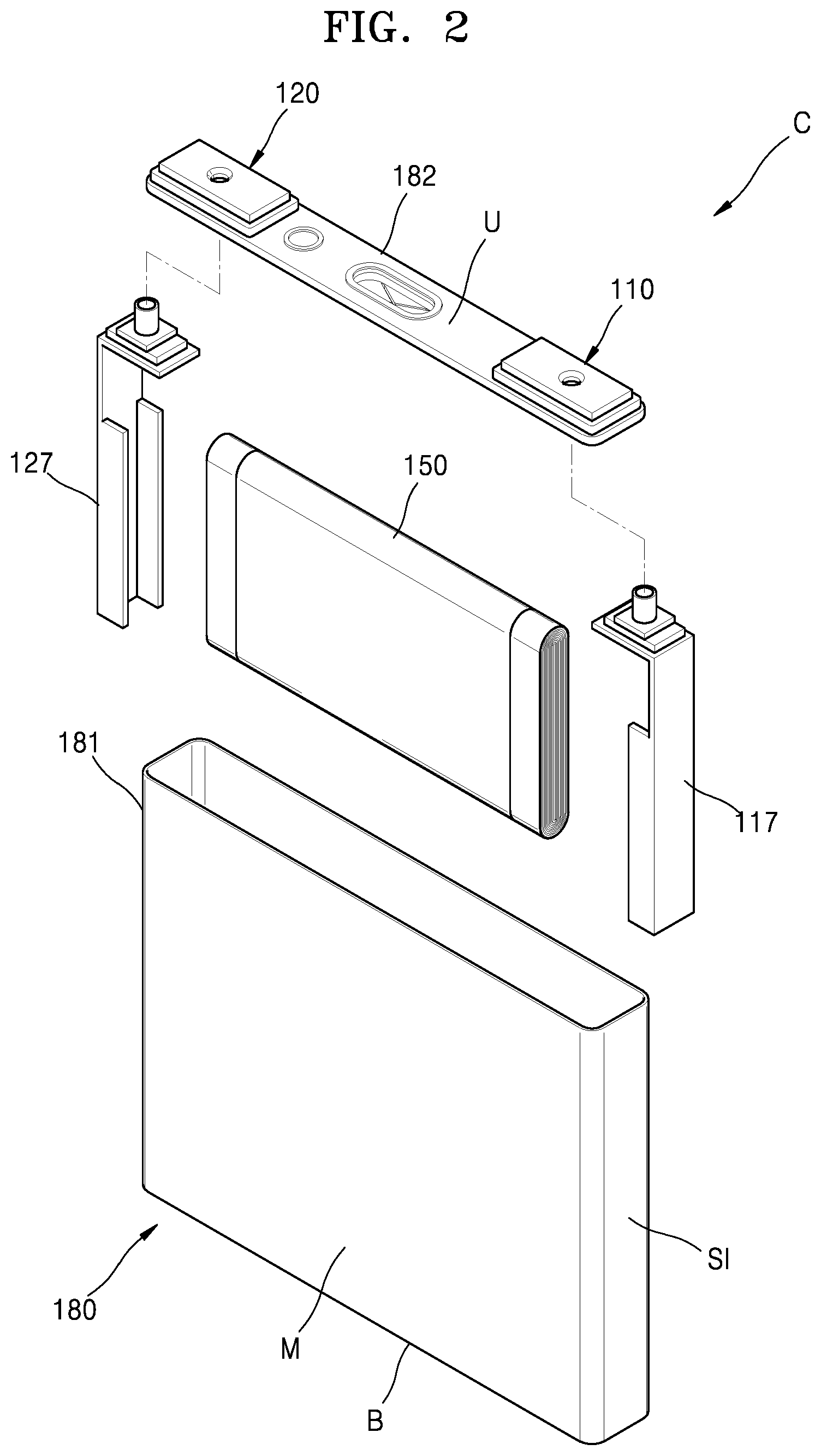 Patent US12592446 Figure 2 – Battery pack including heat insulating sheet and friction sheet