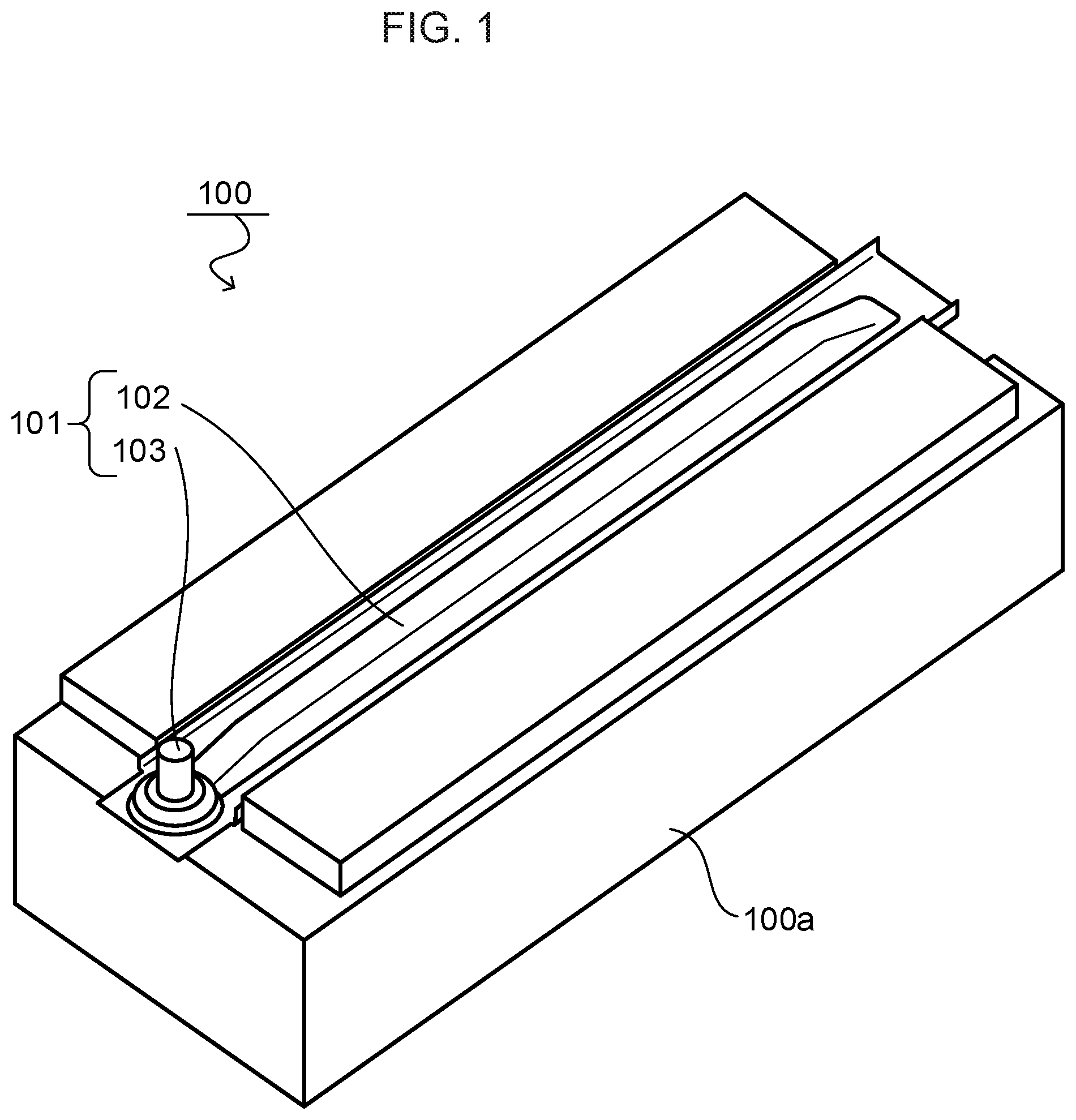 Patent US12592449 Figure 1 – Assembled battery