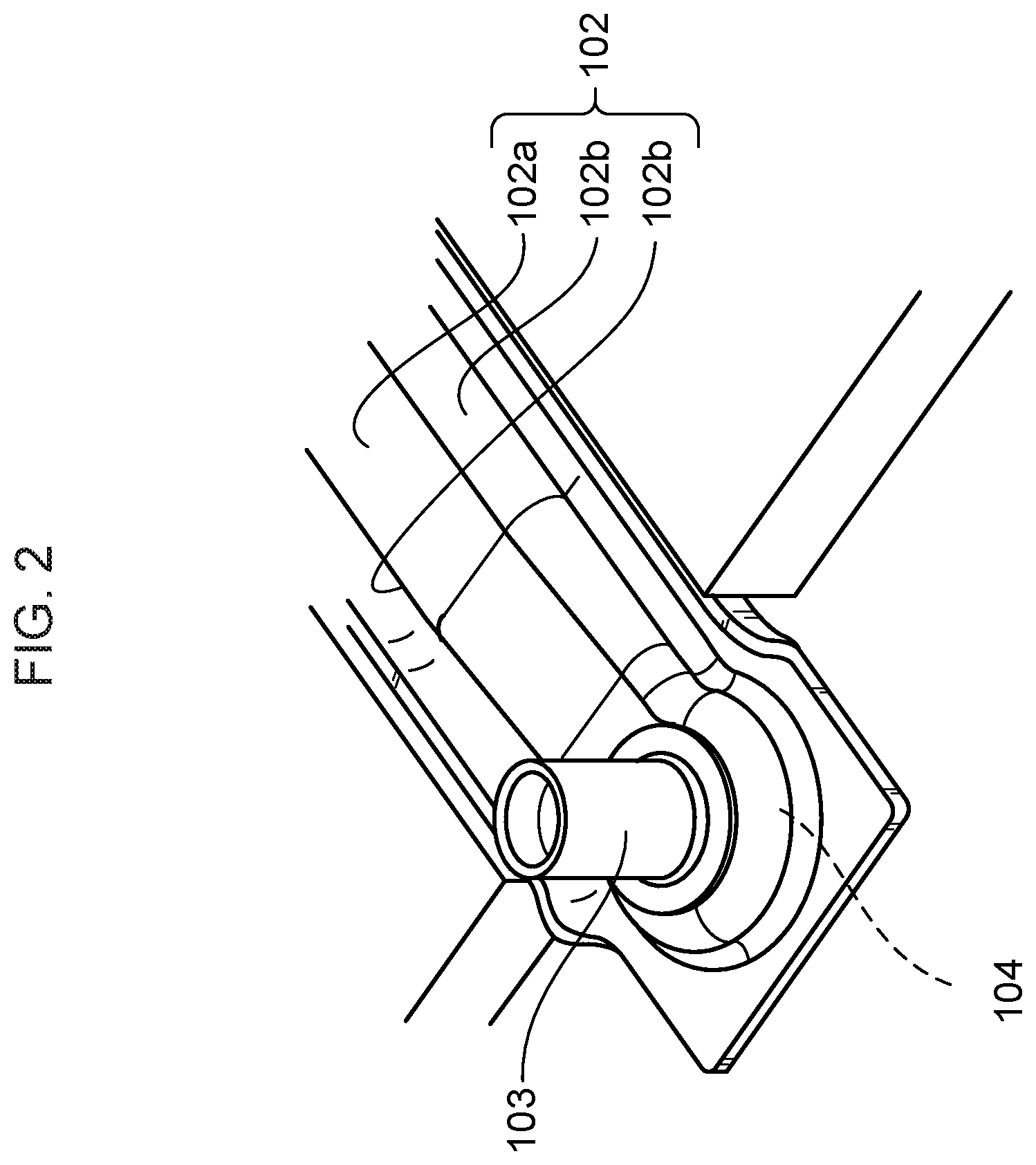 Patent US12592449 Figure 2 – Assembled battery