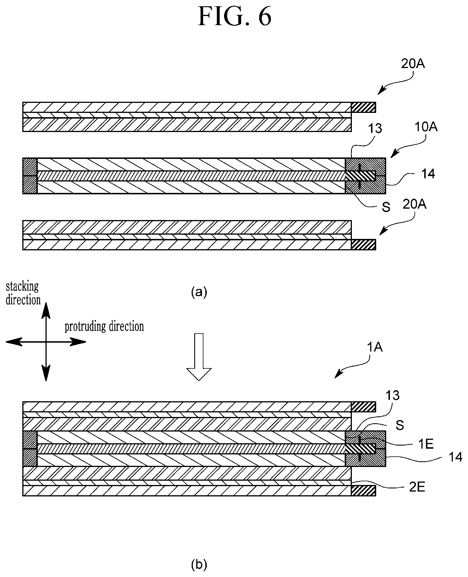 Patent US12592454 Figure 6 – All-solid-state rechargeable battery, stacked rechargeable all-solid-state battery, and manufacturing method thereof