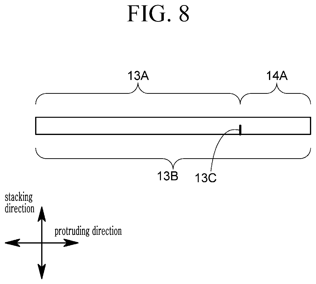 Patent US12592454 Figure 8 – All-solid-state rechargeable battery, stacked rechargeable all-solid-state battery, and manufacturing method thereof