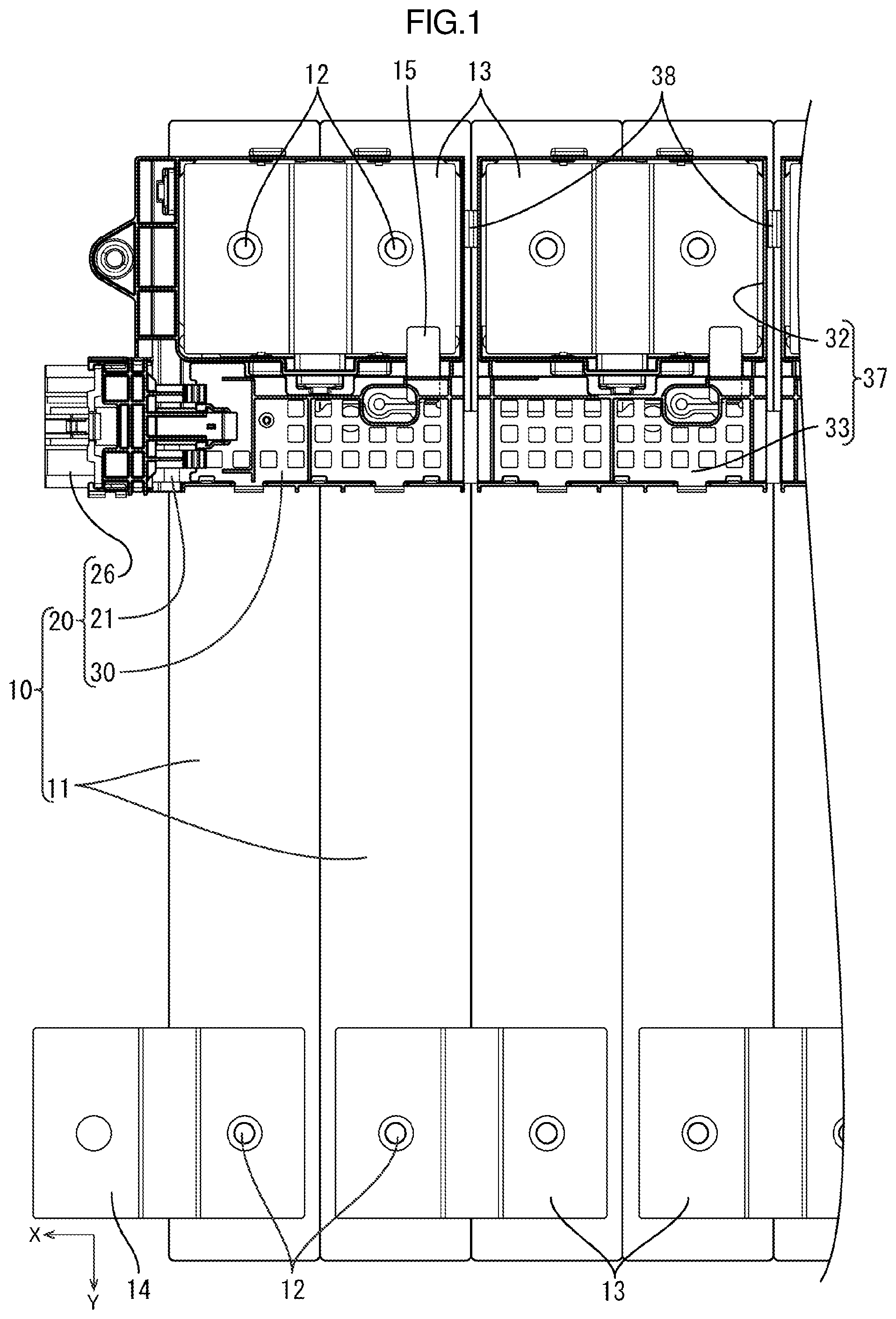 Patent US12592457 — Wiring module — Figure 1